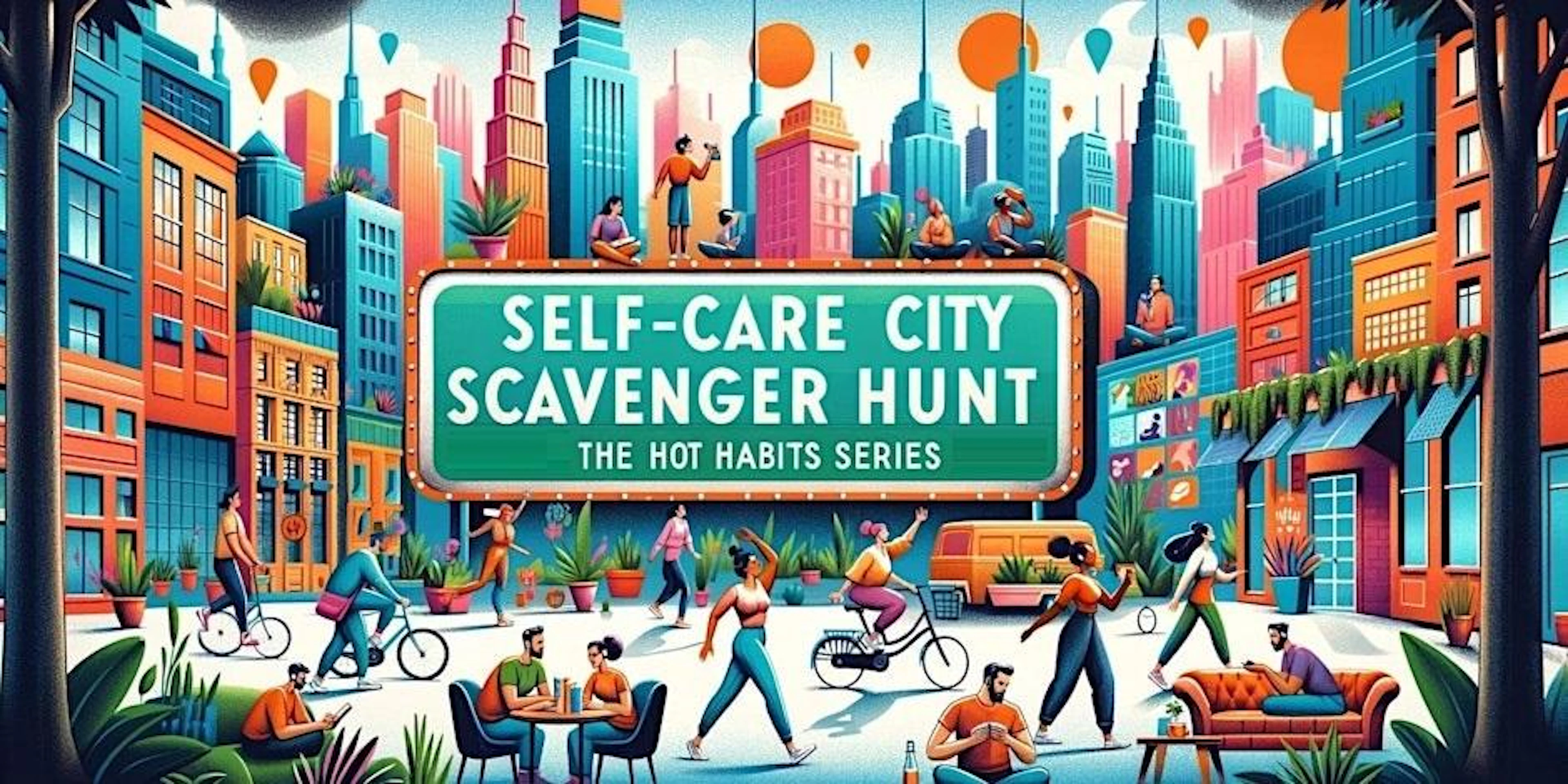 Wellness event at *Recommended scavenger starting point or other city spot of your choice! (YOU MUST USE PDF TICKETS EMAILED FOR EVENT- NO MOBILE APP OR QR CODES ACCEPTED)