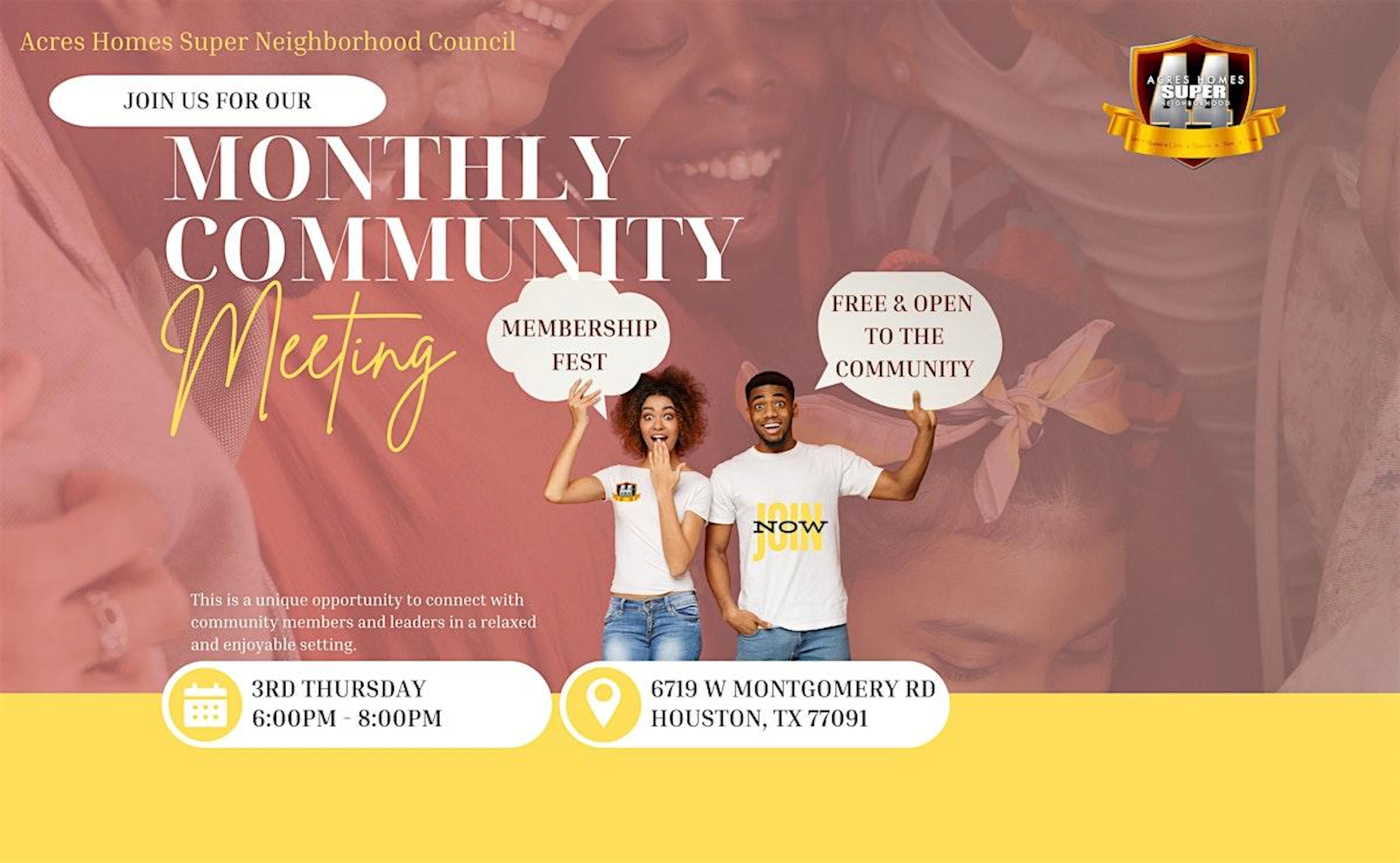 Community event at Acres Homes Multi-Service Center