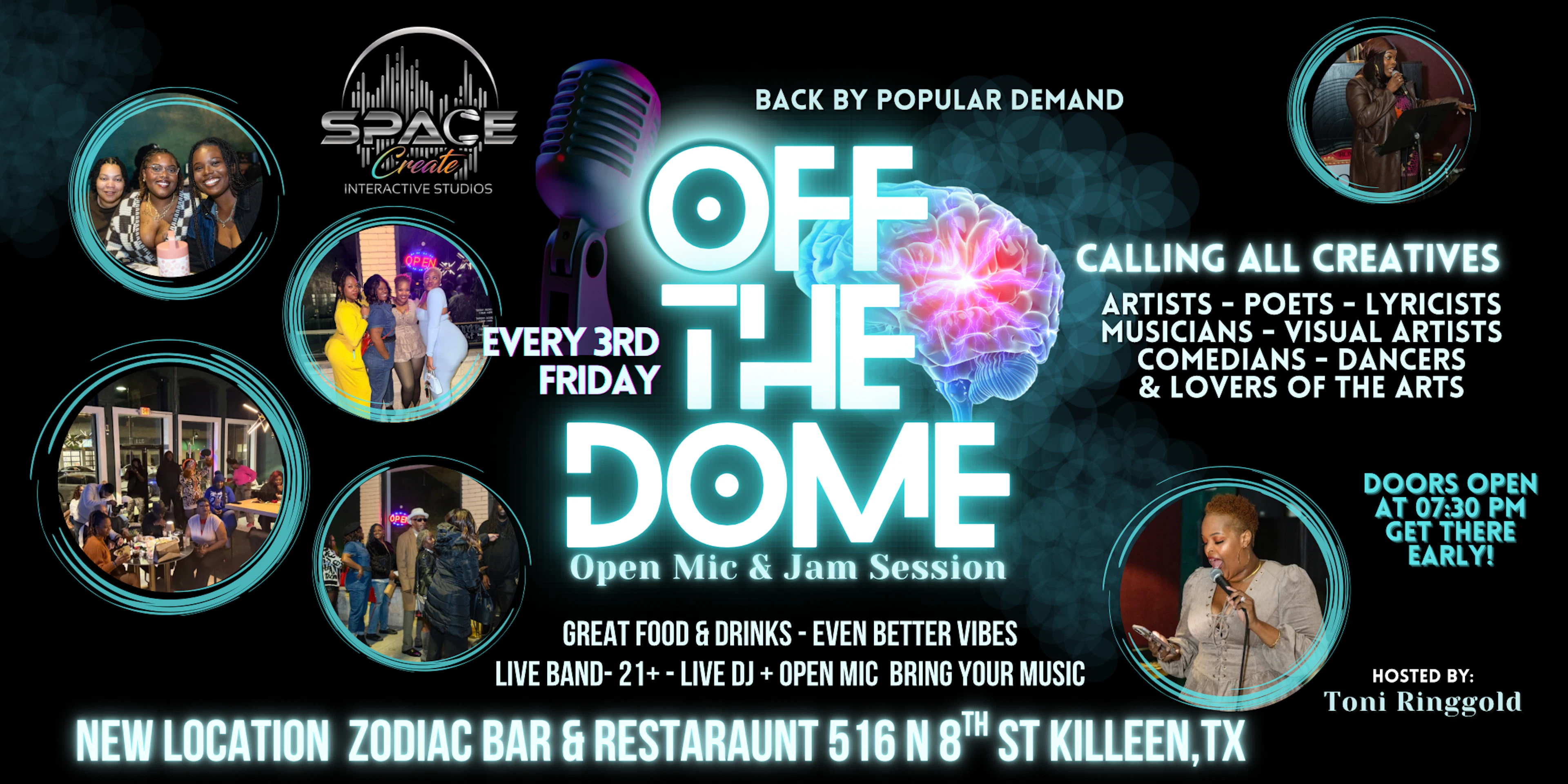 Arts event at Zodiac Bar & Grill