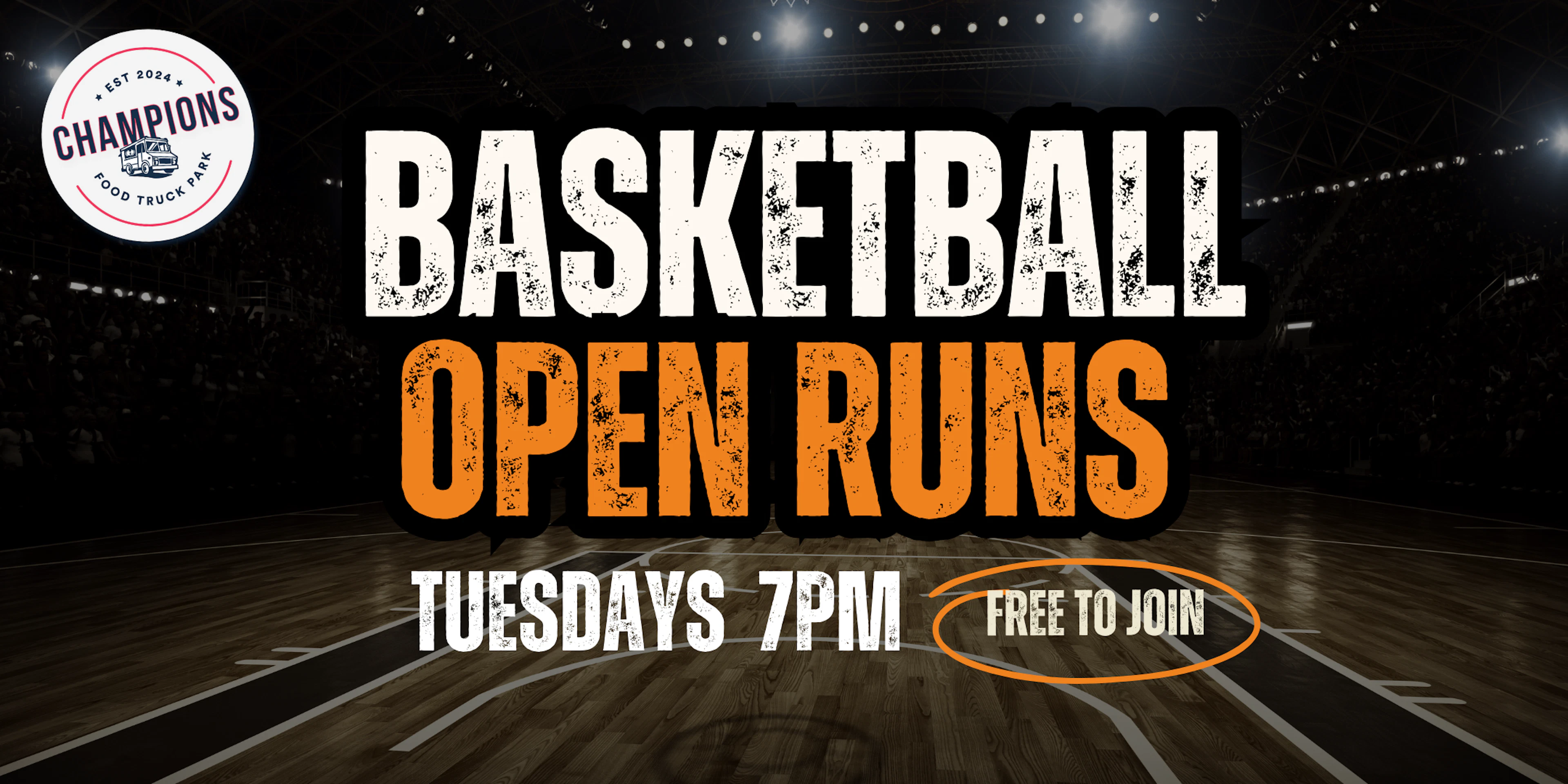 Sports event at Champions Food Truck Park