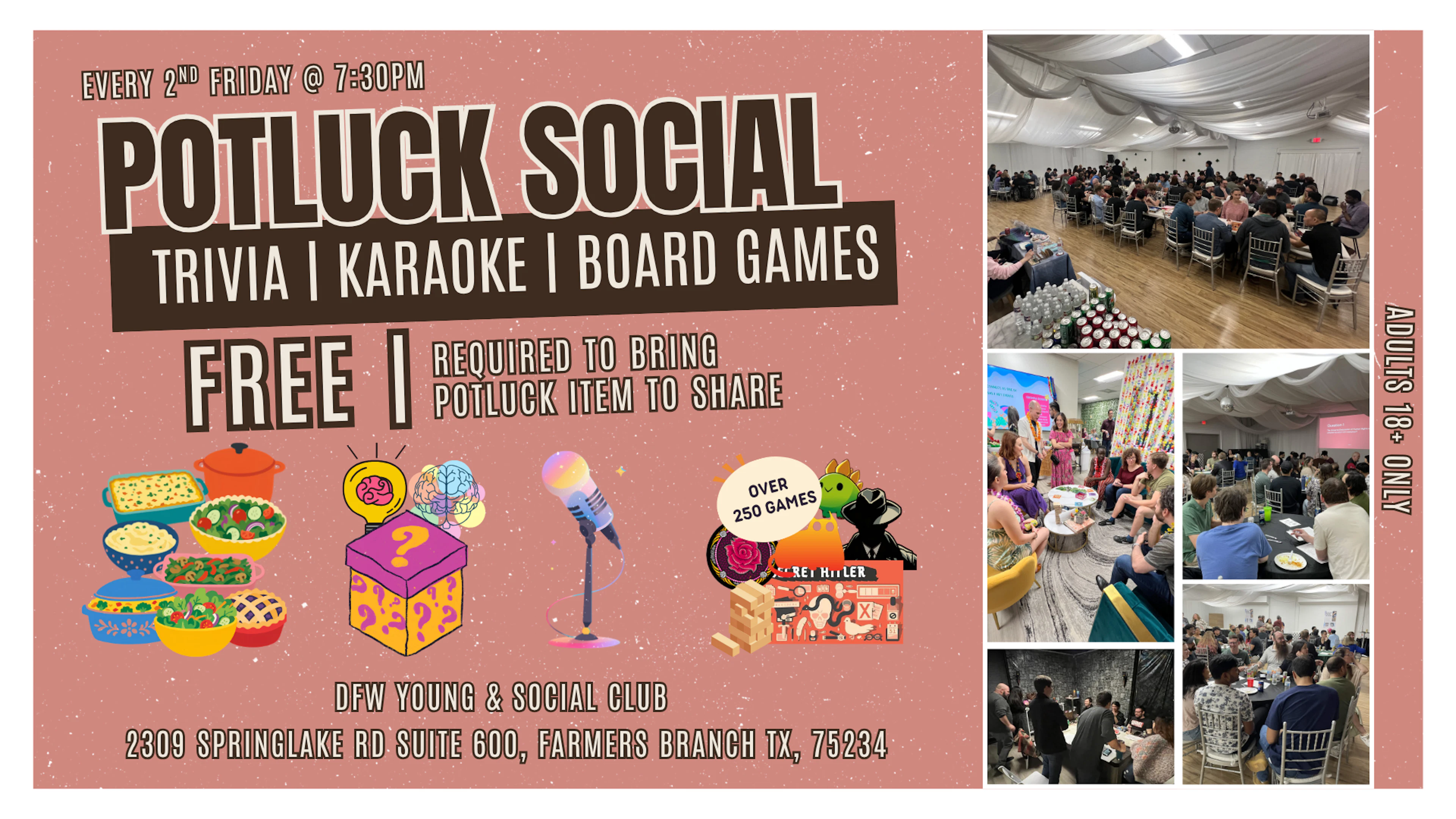 Community event at DFW Young & Social