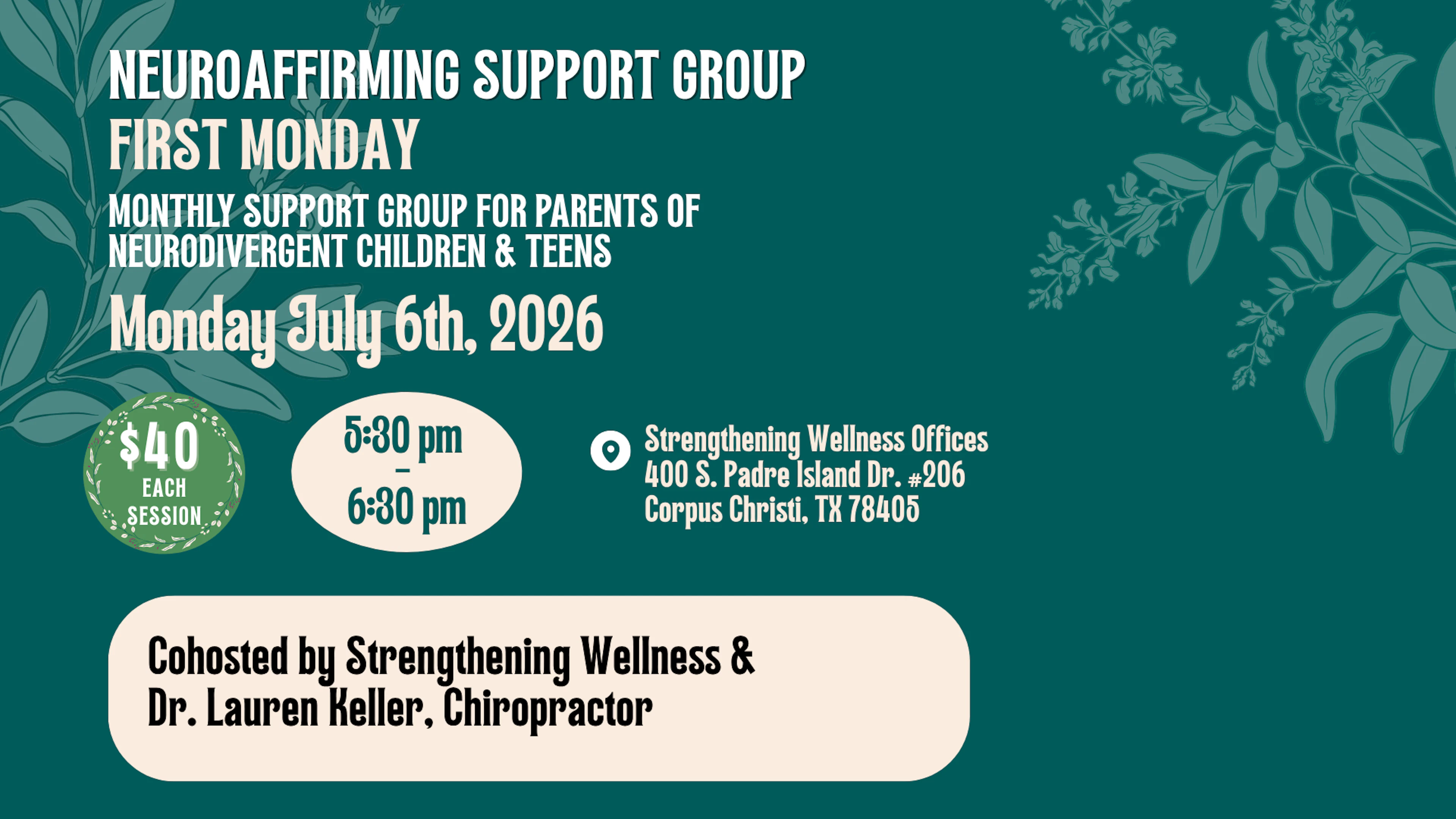 Wellness event at 400 S Padre Island Dr suite 206