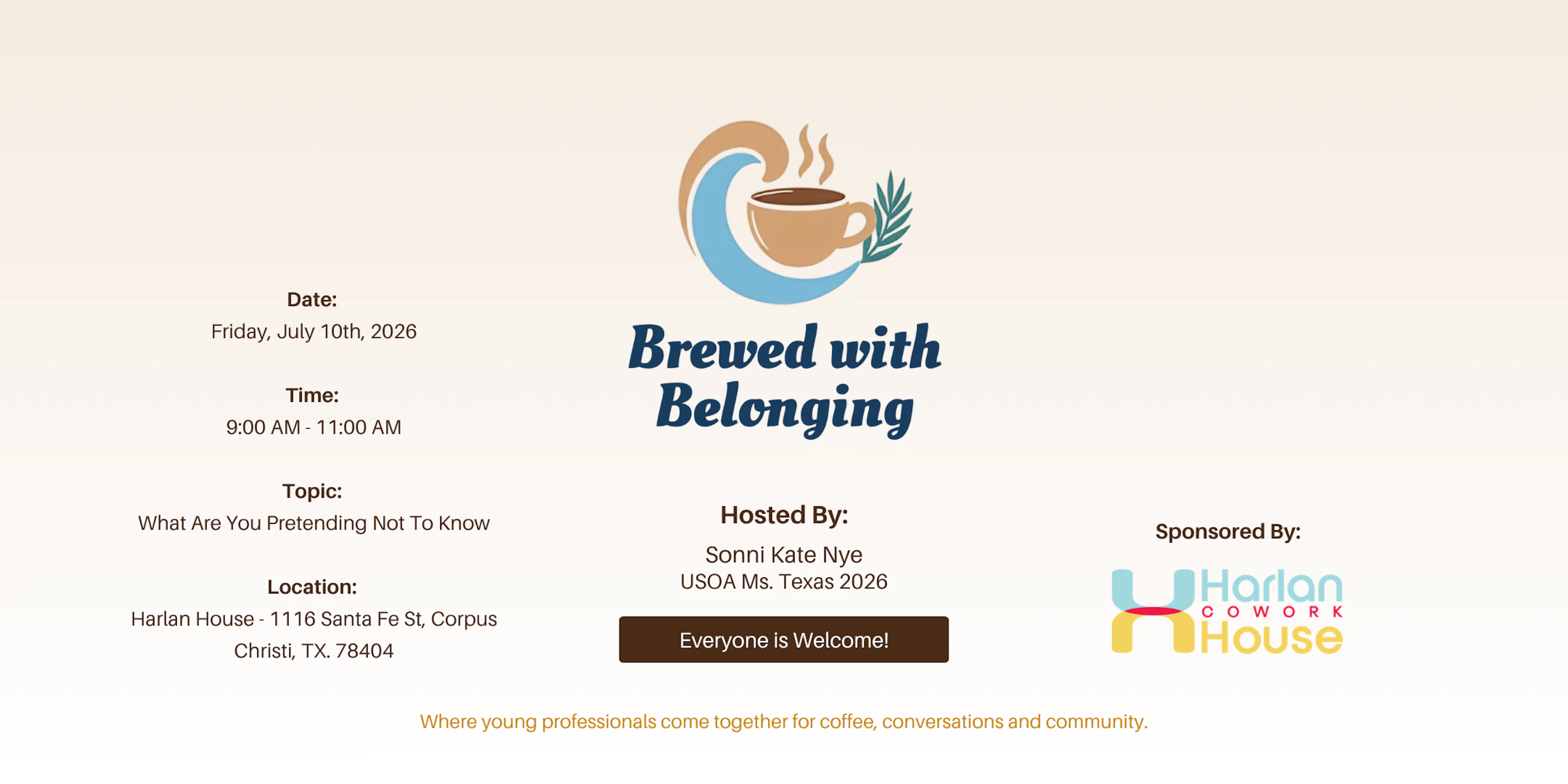 Community event at Harlan House