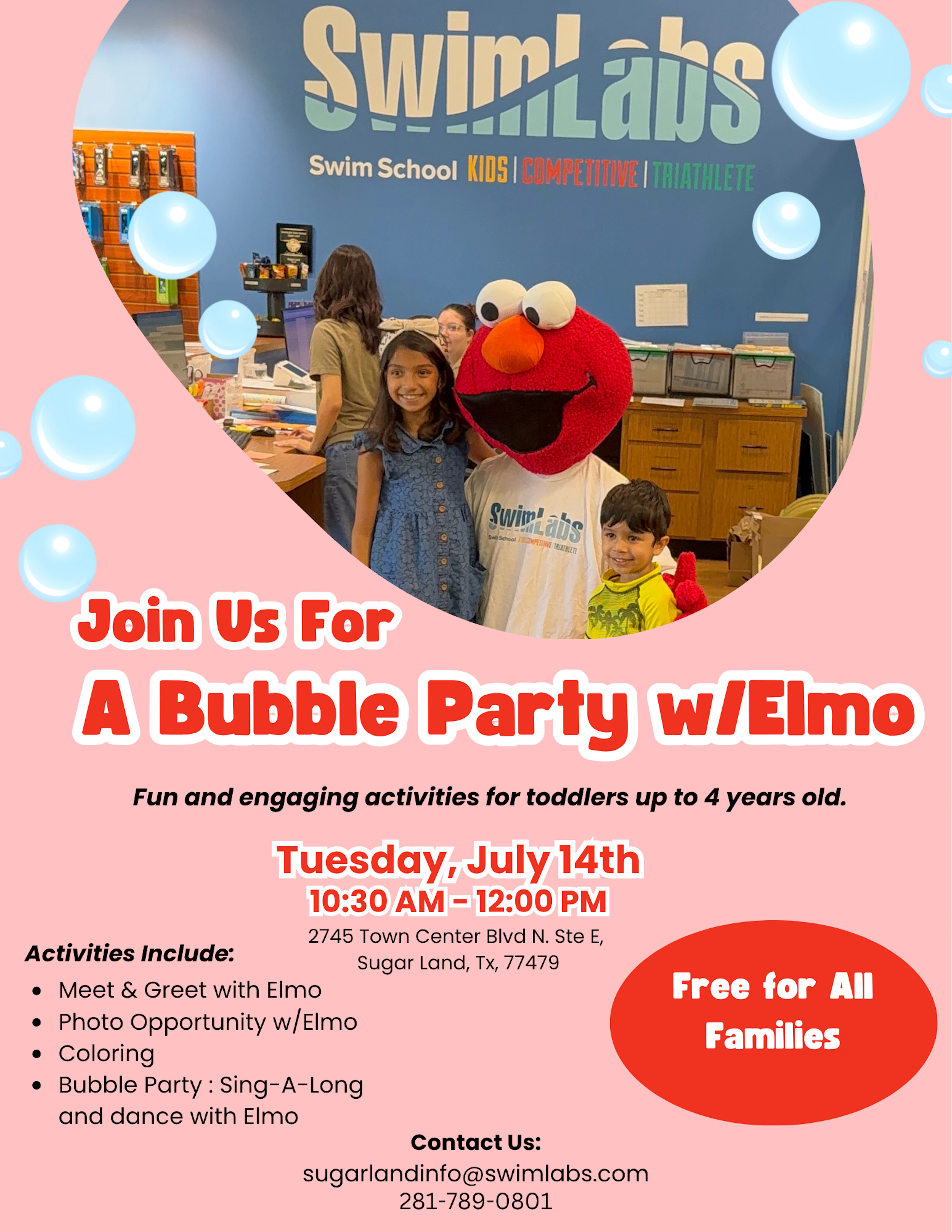 Family event at SwimLabs Swim School - Sugar Land