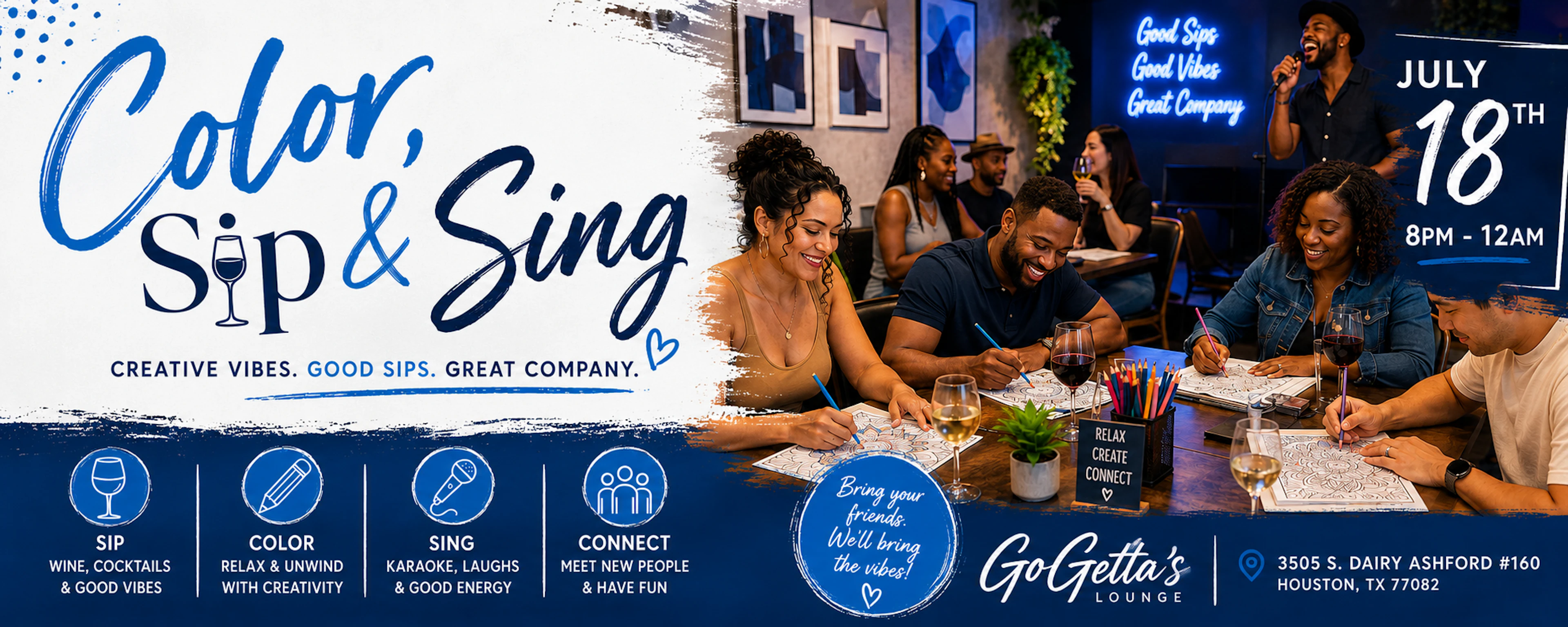 Community event at GoGetta's Mancave Barber Lounge
