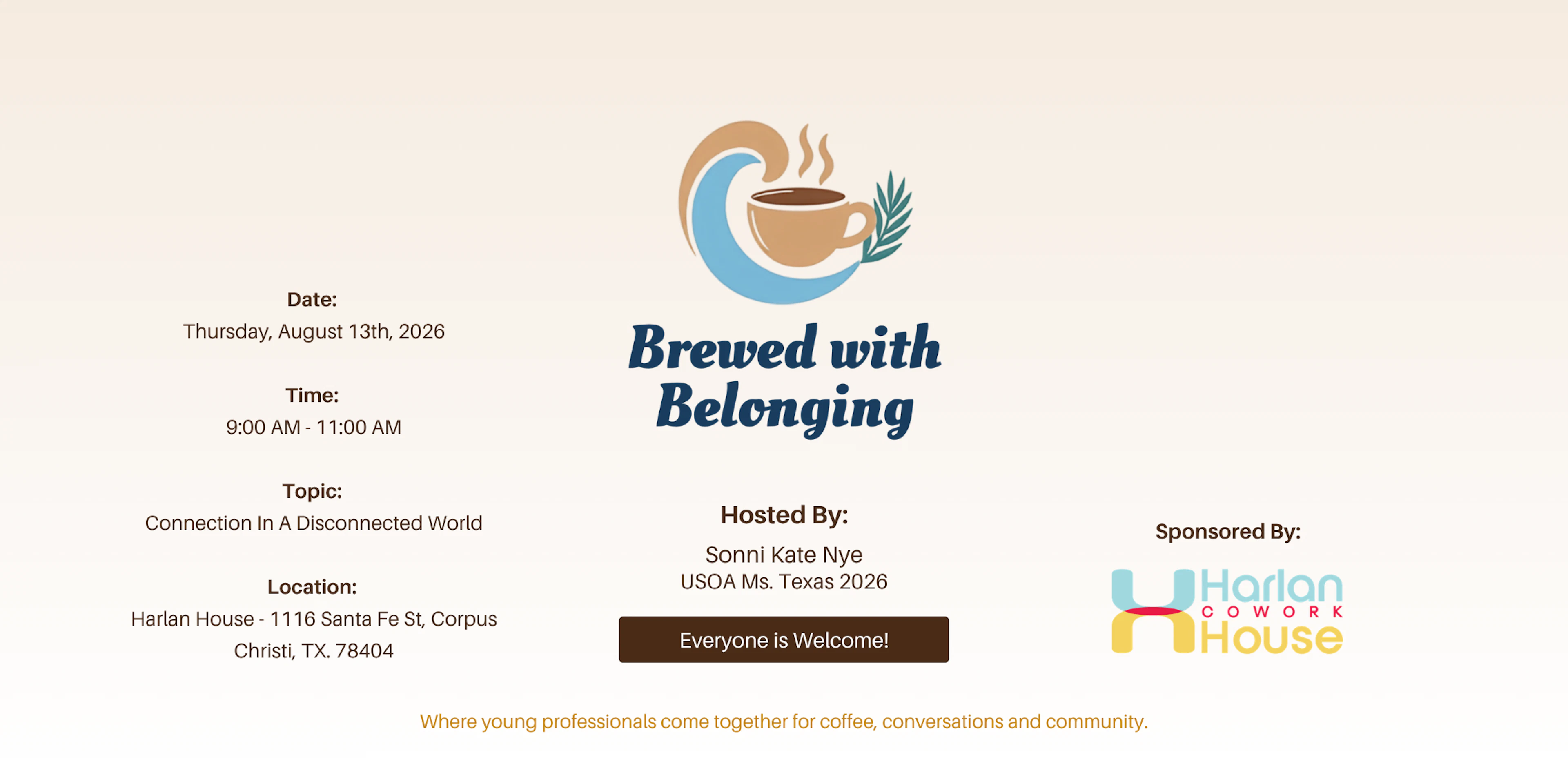 Community event at Harlan House