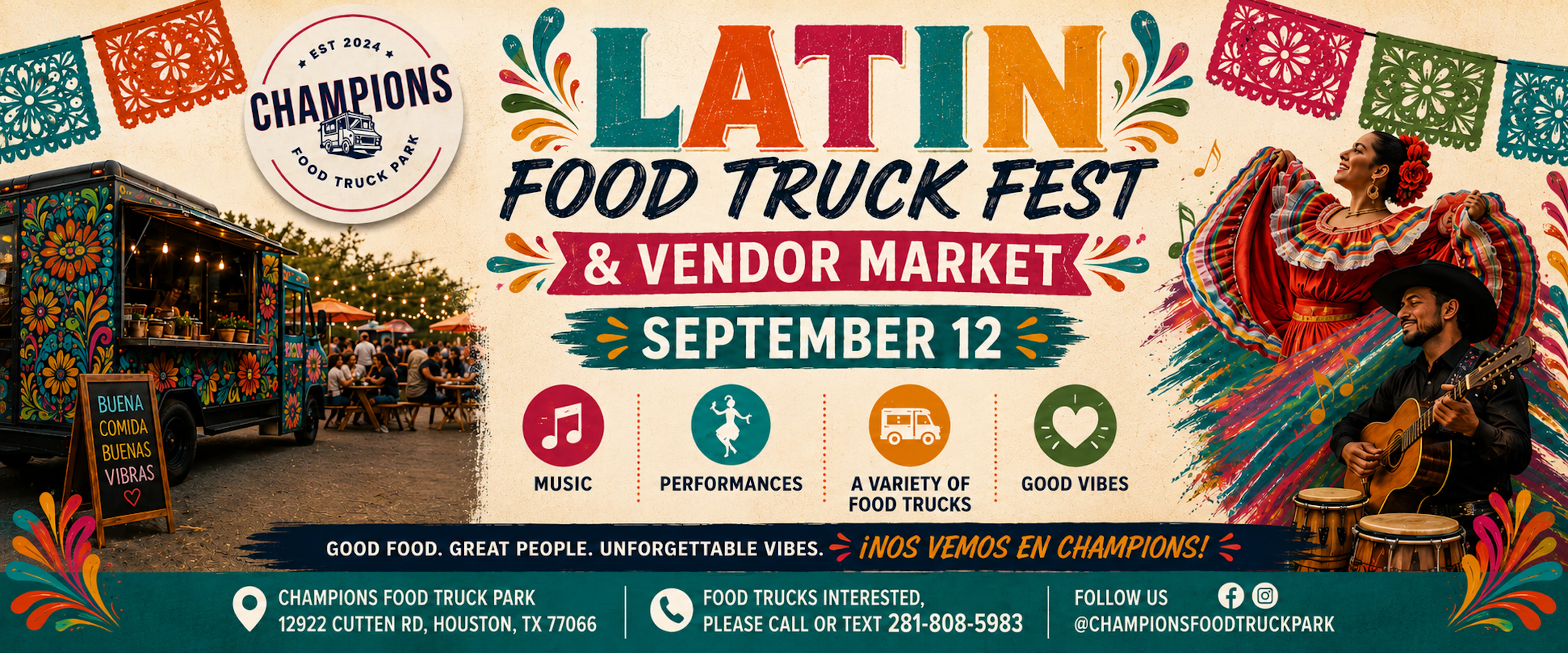 Community event at Champions Food Truck Park