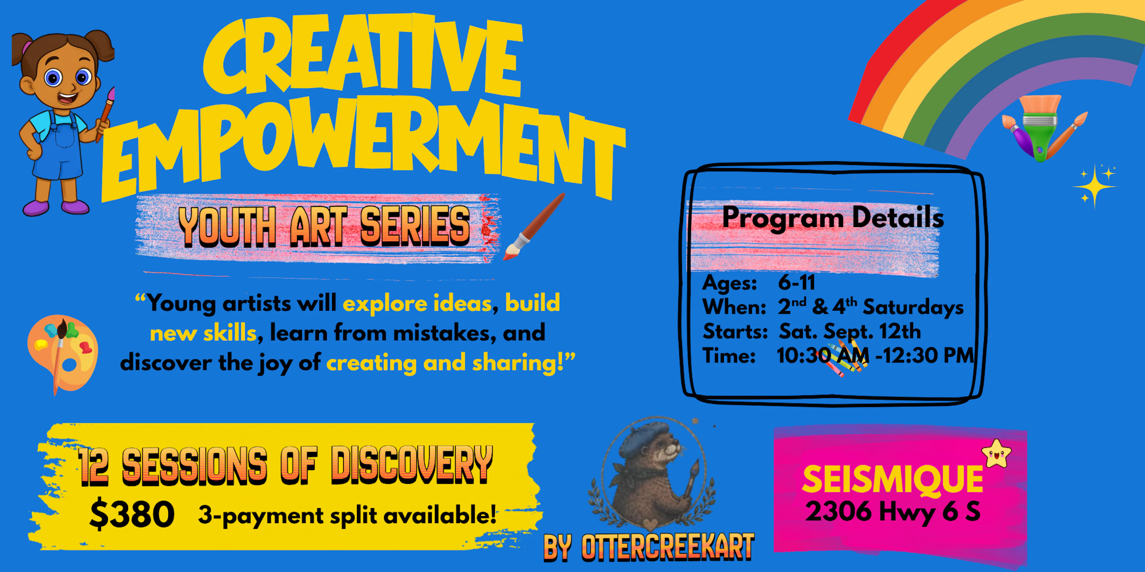 Arts event at Seismique