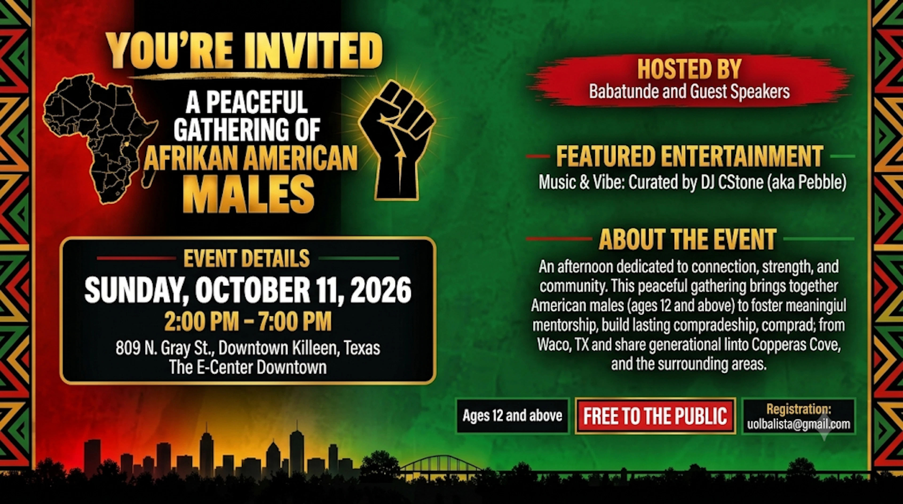 Community event at 809 N Gray St