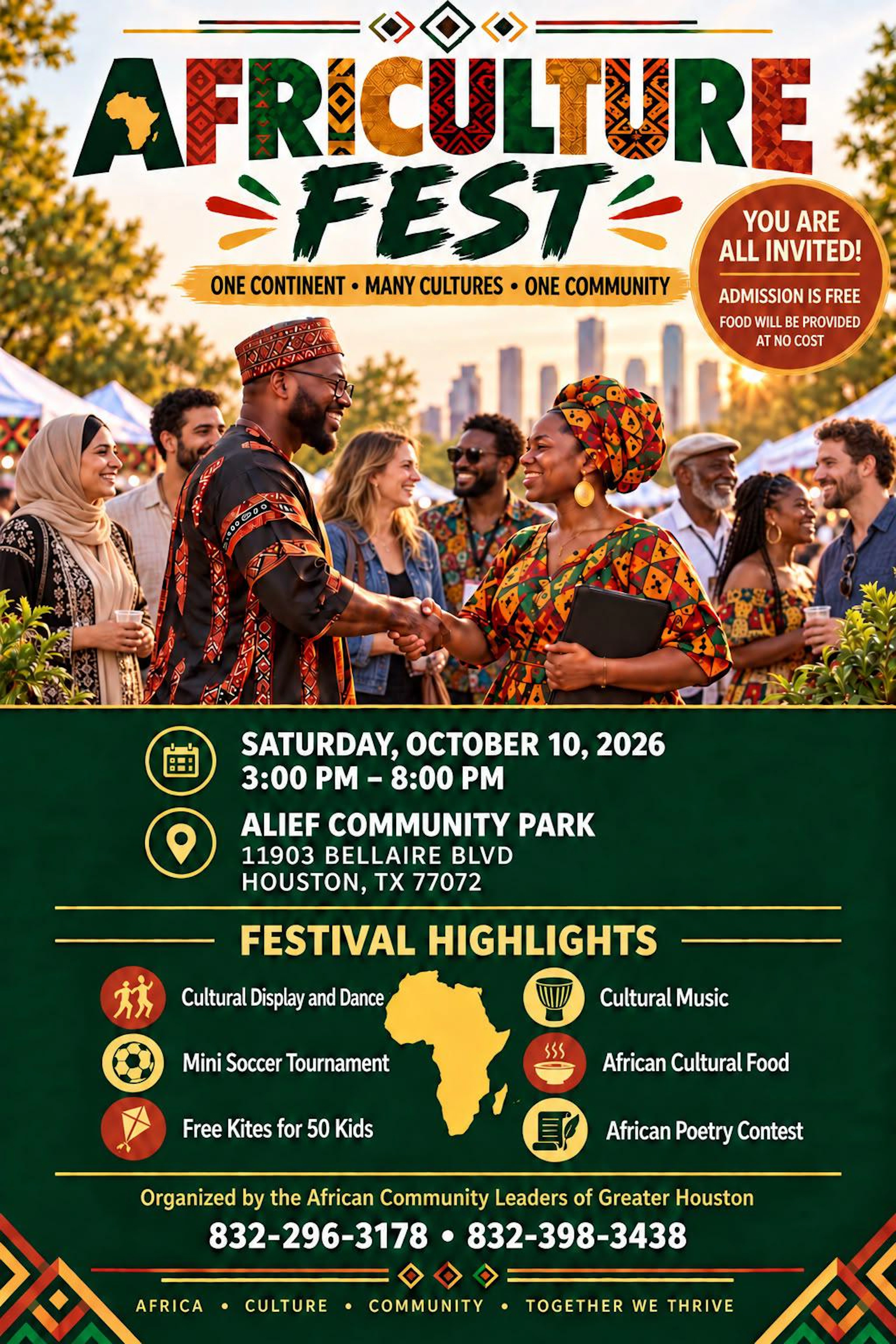 Community event at ALIEF COMMUNITY PARK