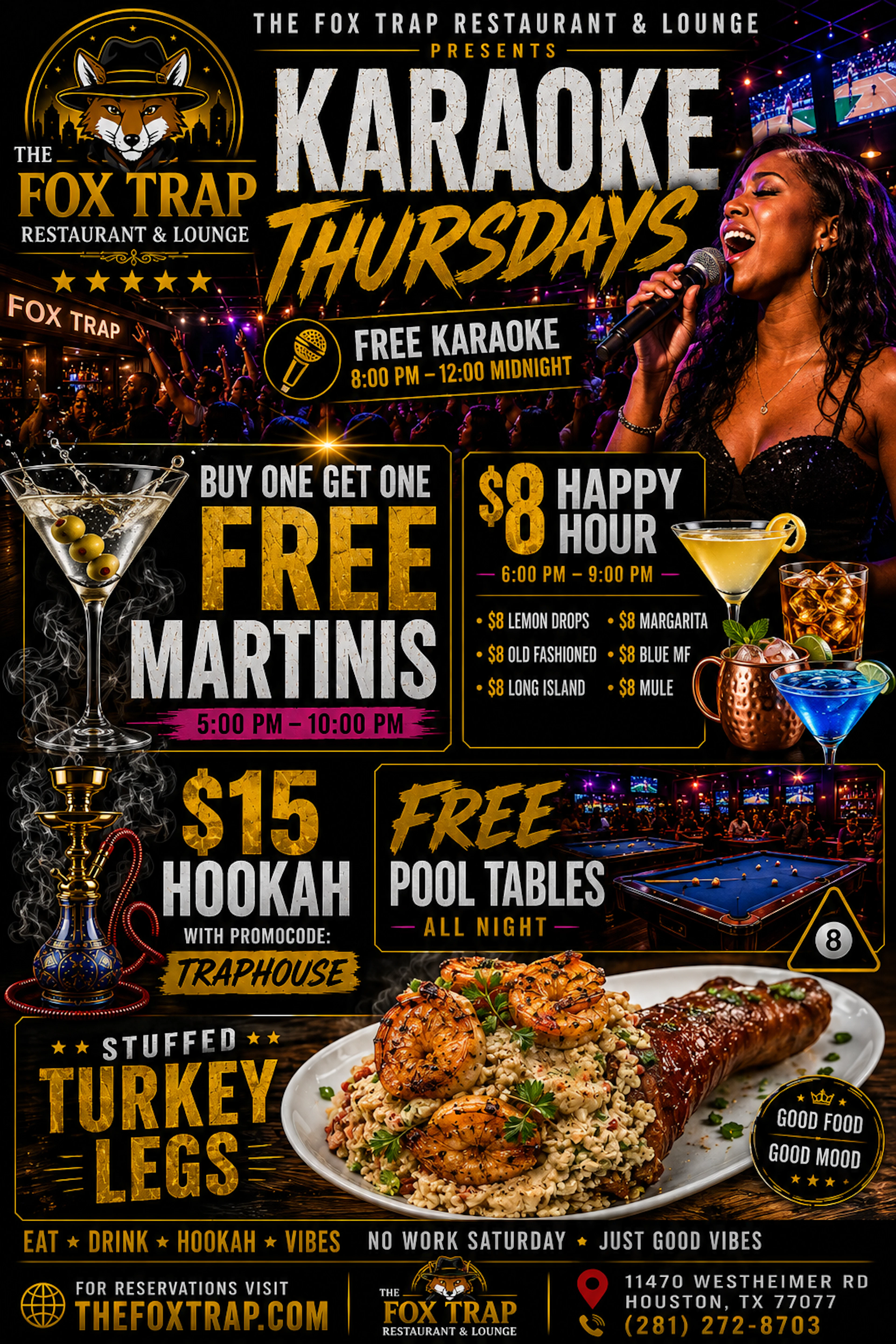 Food event at The Fox Trap Restaurant & Lounge