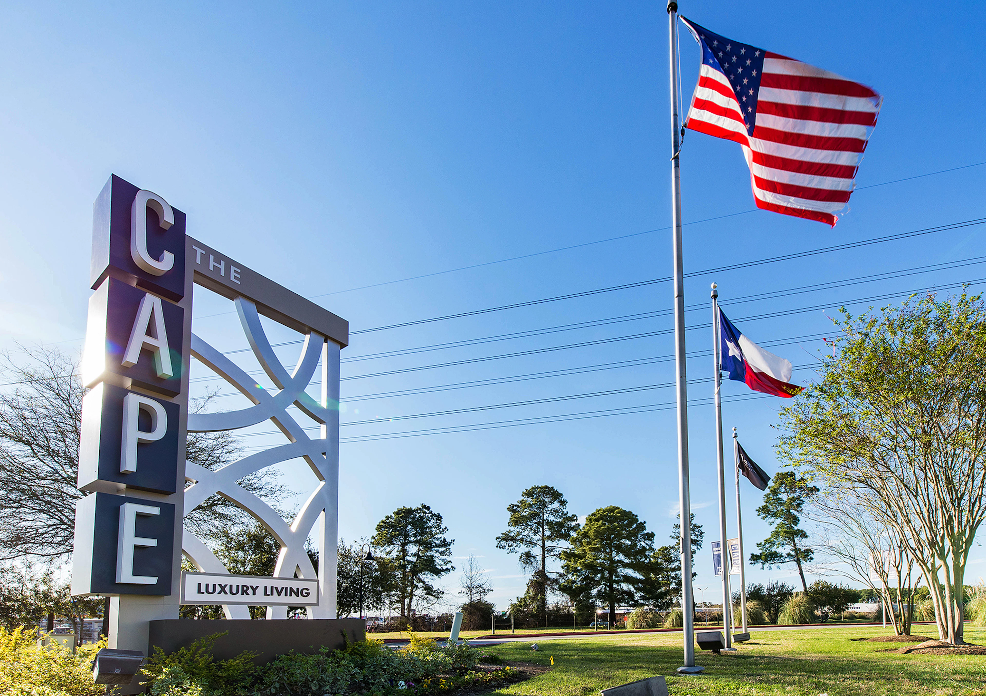 Exterior de The Cape en Tomball, TX.