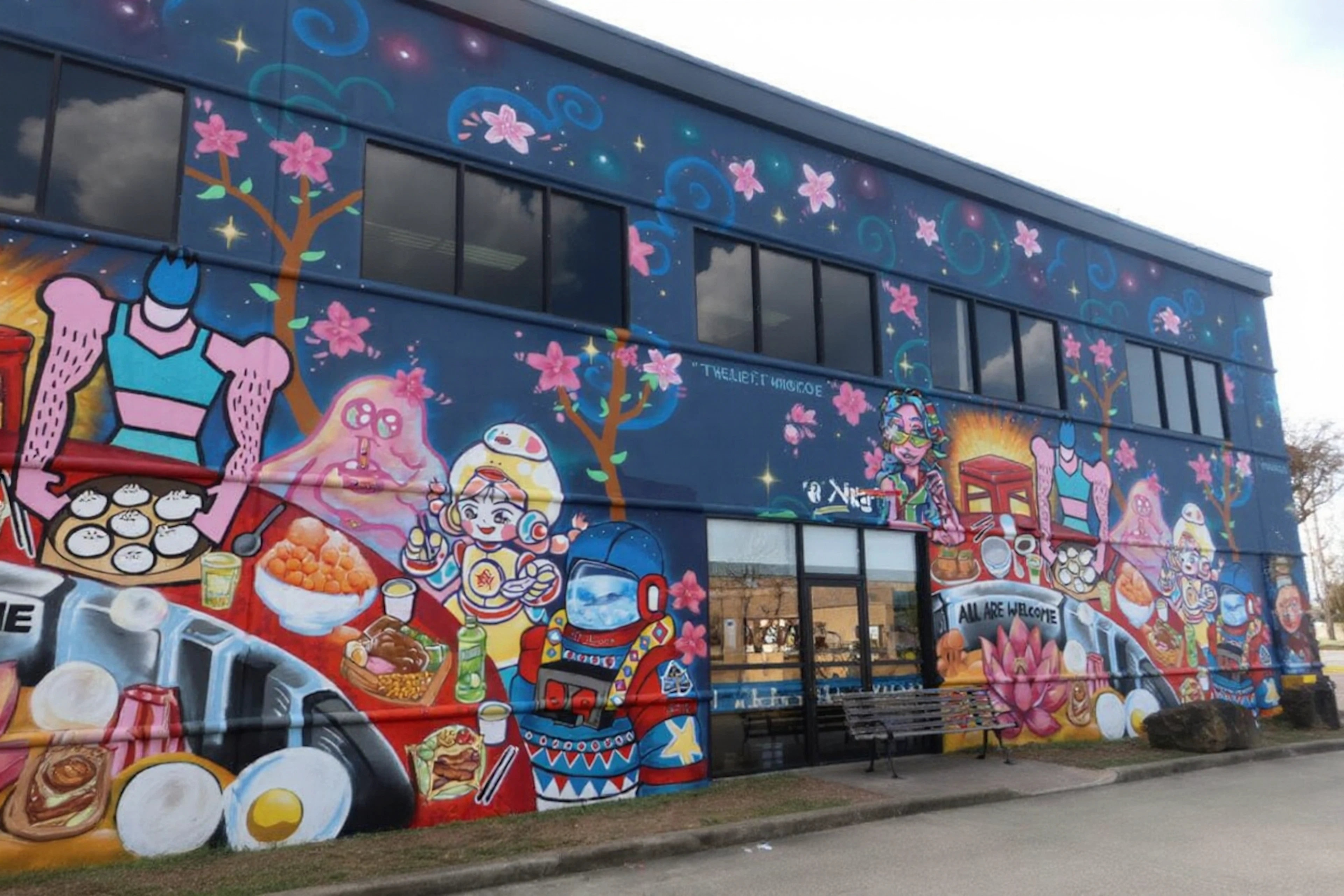 A single-subject culture feature: Houston muralist GONZO247's new 'Painted Bridges' mural celebrating Houston's long-running sister-city tie to Taipei — a weekend day-trip idea for renters.