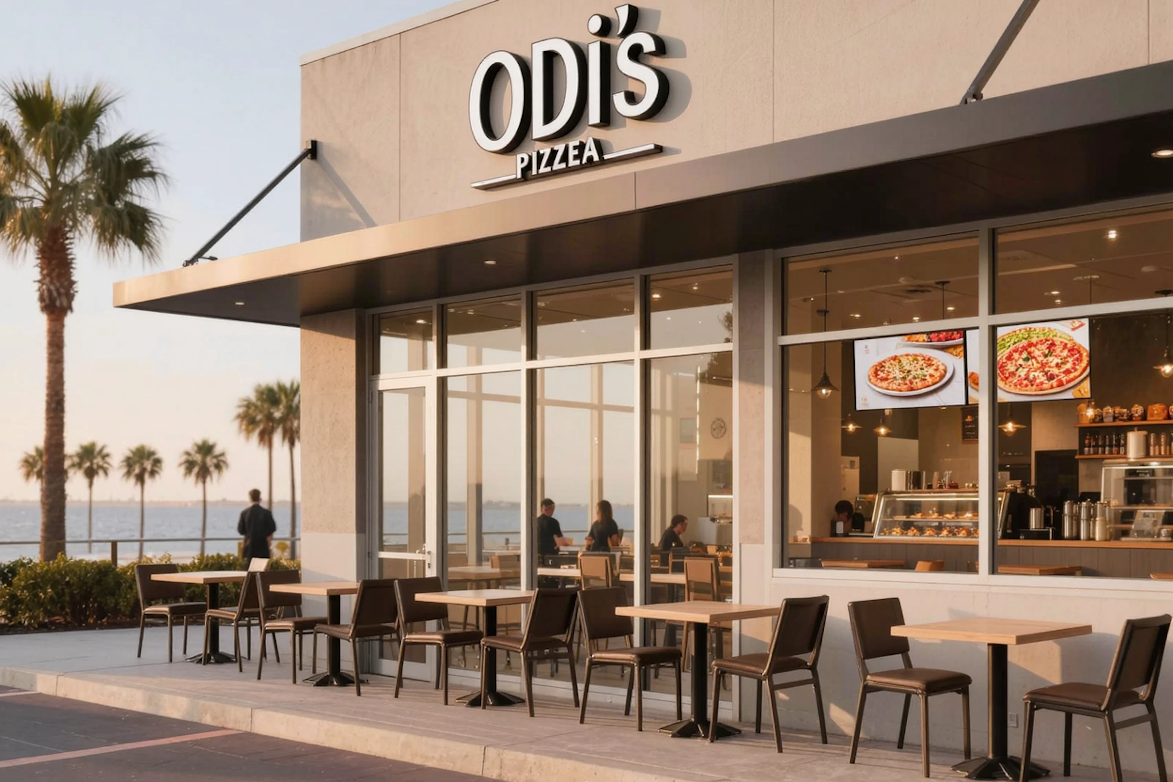 Odi's Pizzeria & Restaurant — a 4.8-rated, 468-review neighborhood pizza and Italian spot just 0.4 miles from Chandler's Mill, close enough to walk for a weeknight dinner without crossing South Padre Island Drive.