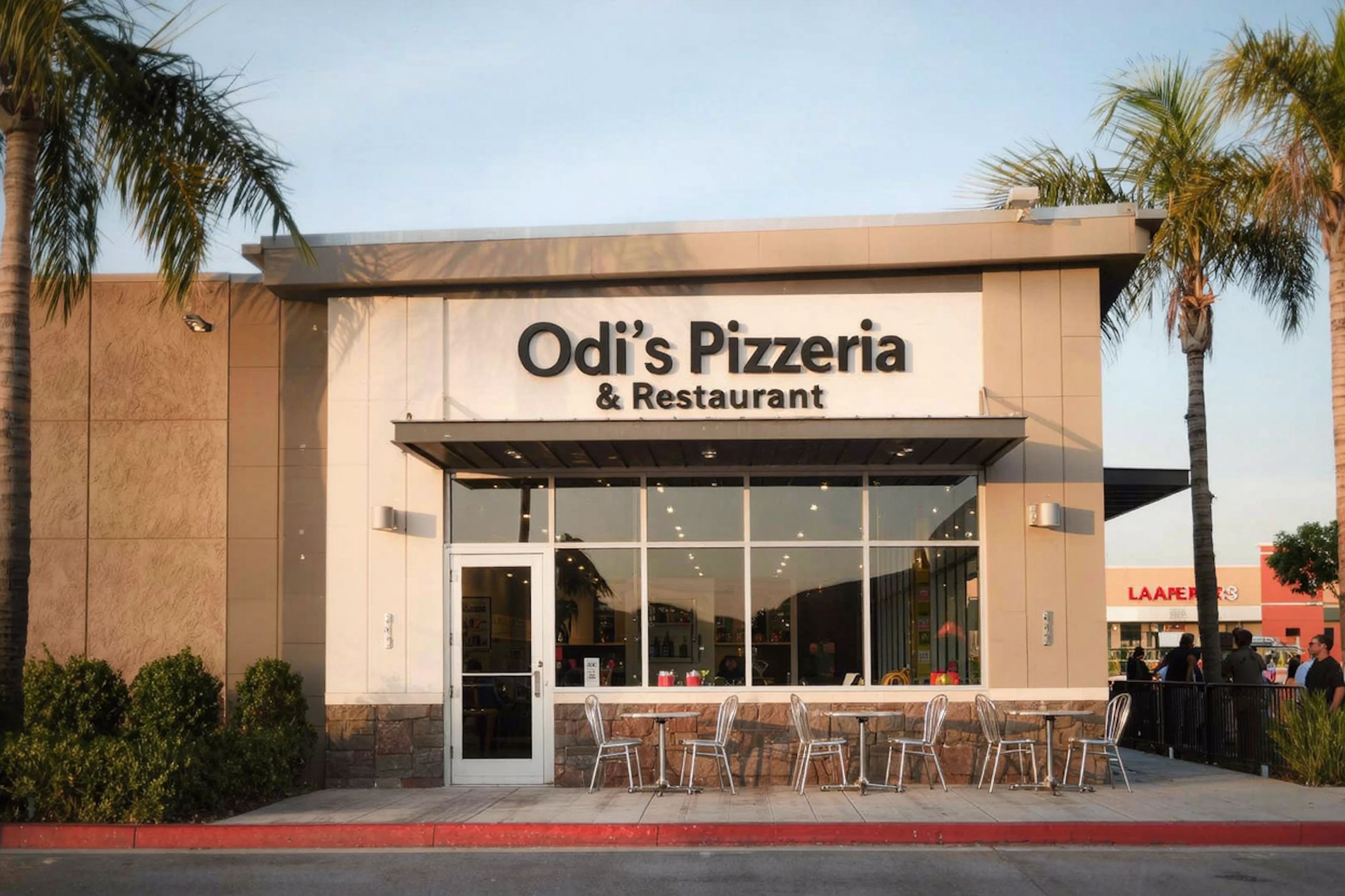 Odi's Pizzeria & Restaurant is a 0.4-mile walk from Chandler's Mill and carries a 4.8-star rating across 468 reviews — an easy weeknight pizza run for residents of the South Side community.