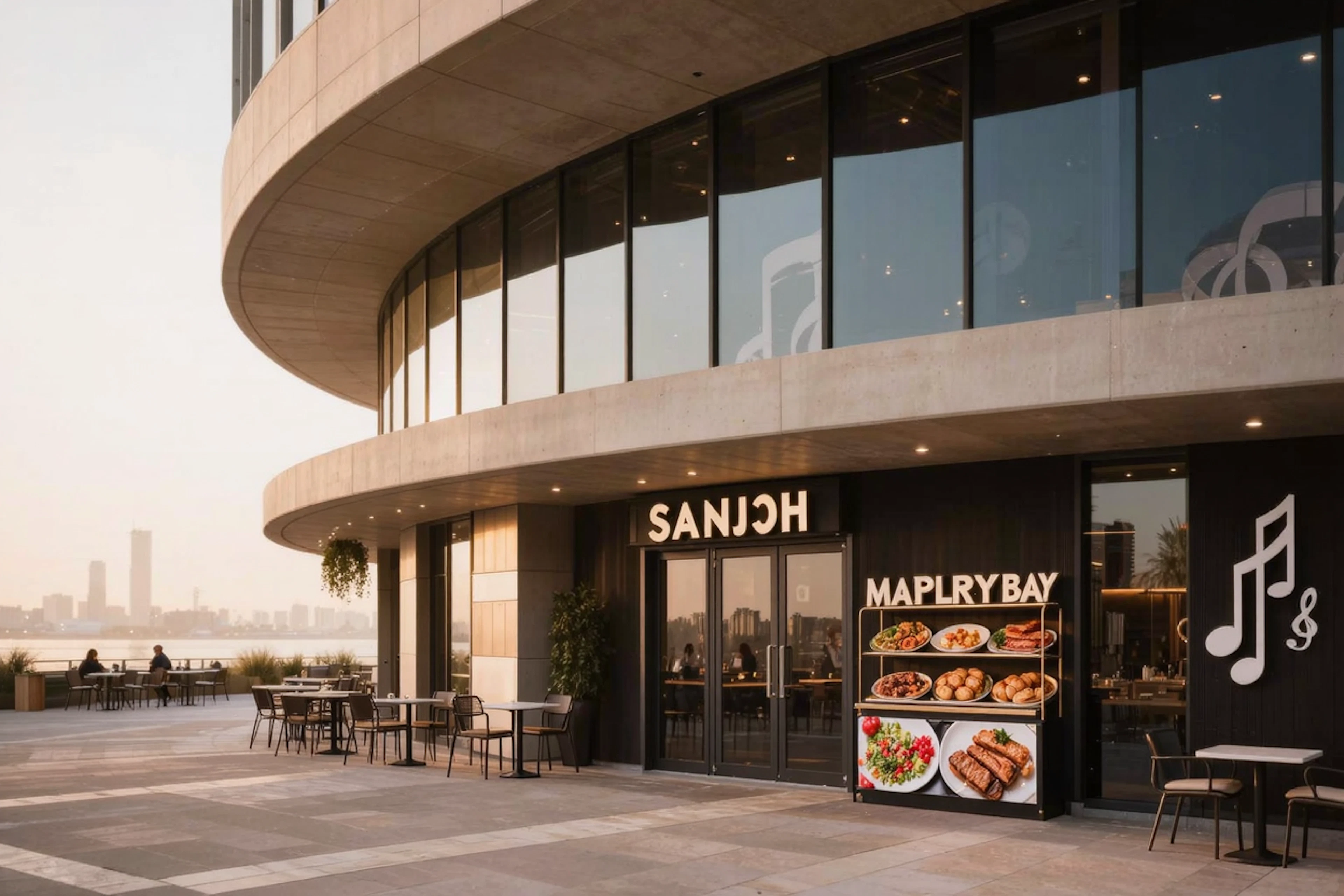 Sanjh Restaurant & Bar is a highly-rated Indian restaurant just a short walk from Cayman Las Colinas, offering residents a convenient dining option with excellent reviews.