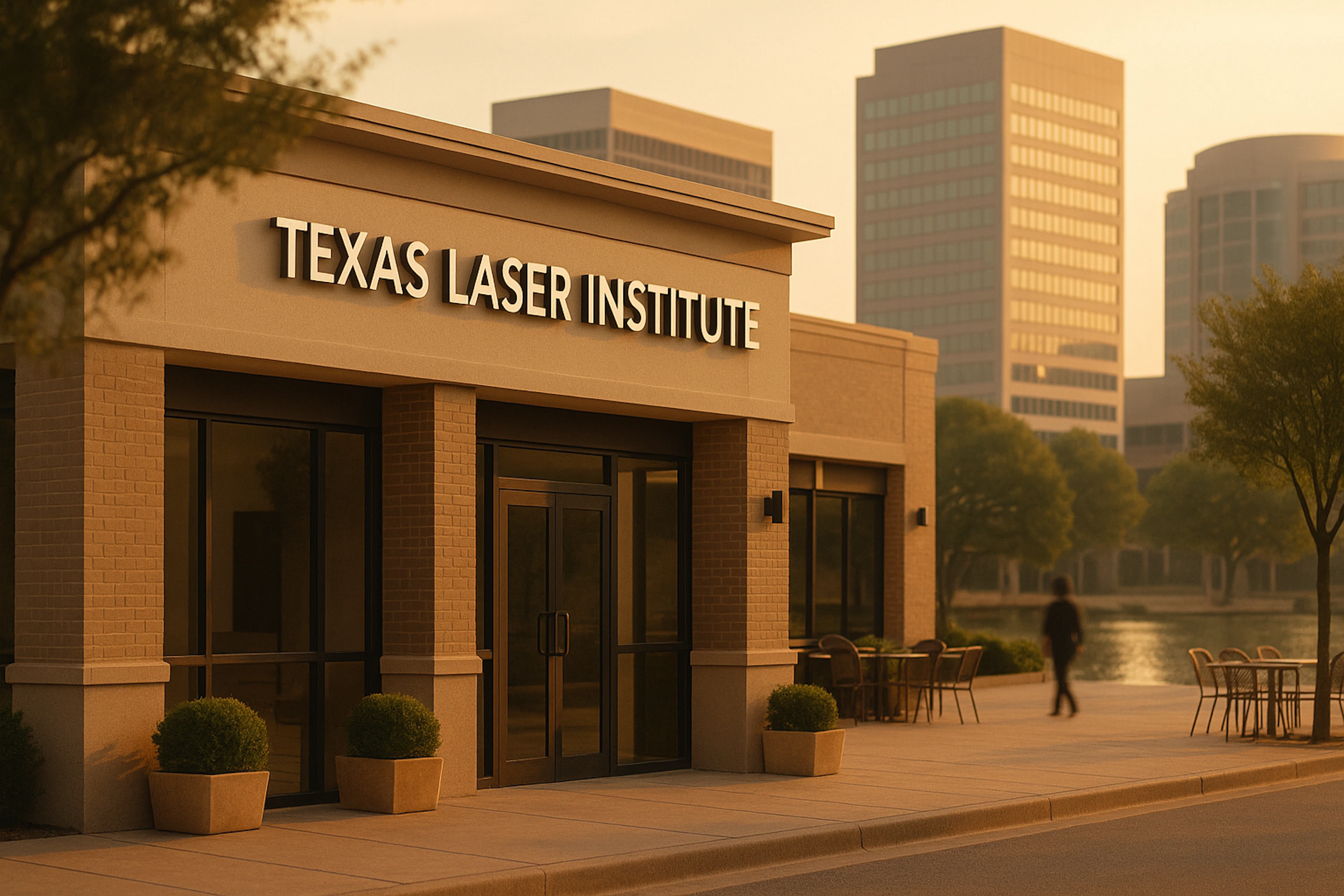 Featuring the Texas Laser Institute as a notable nearby educational facility with excellent reviews.