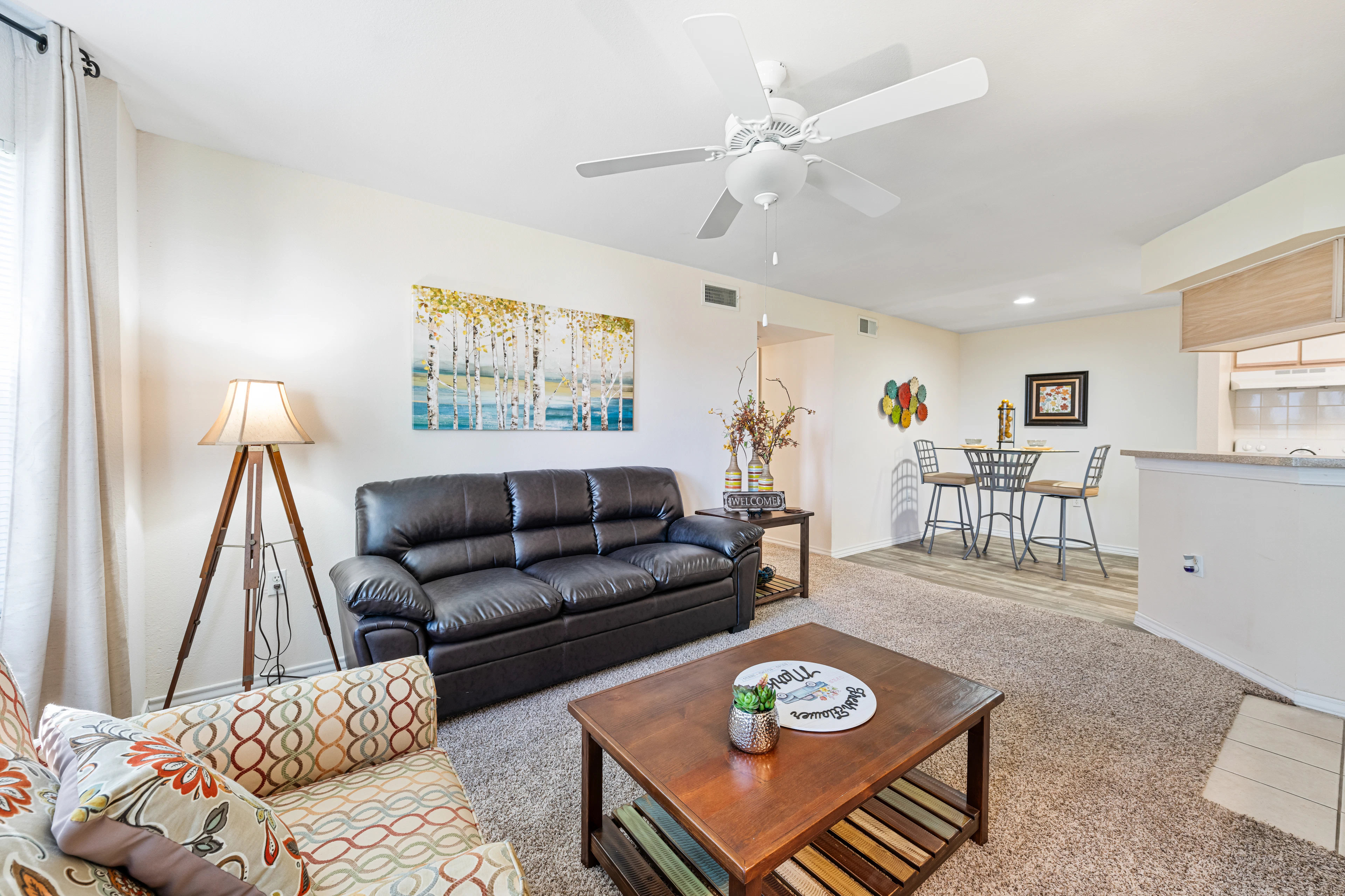 Apartment interior at Crosswinds in Corpus Christi, TX.