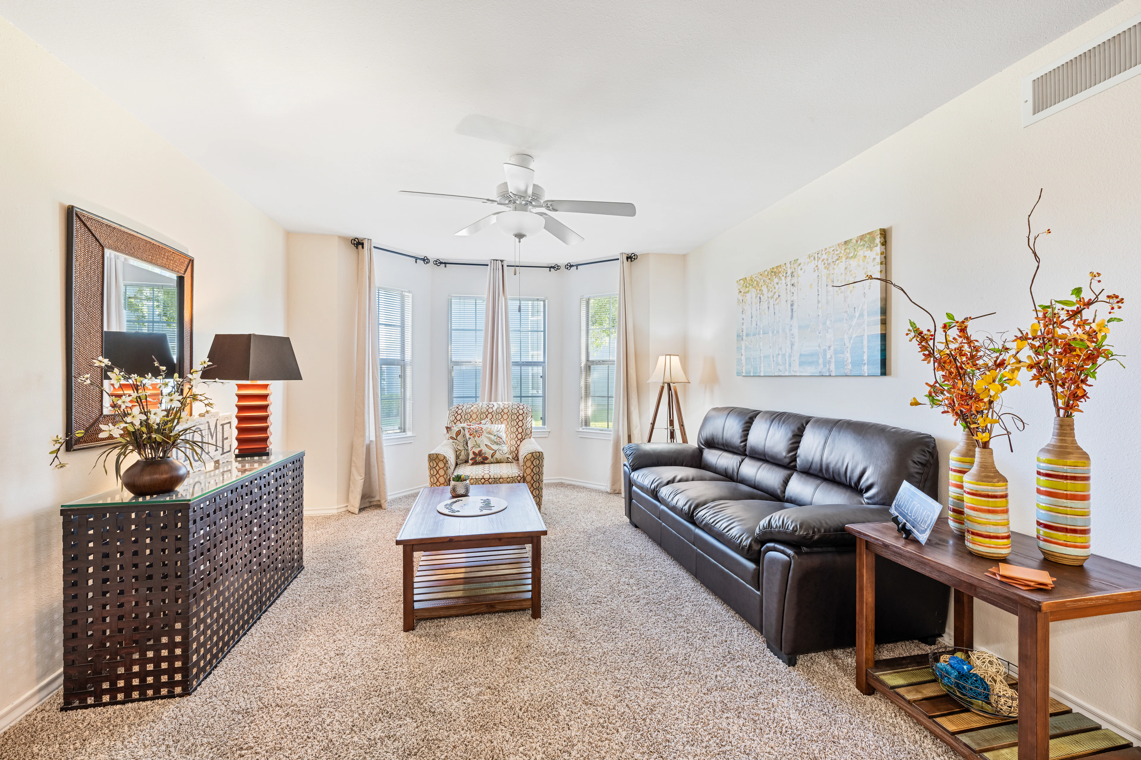 Interior de apartamento en Crosswinds, en Corpus Christi, TX.