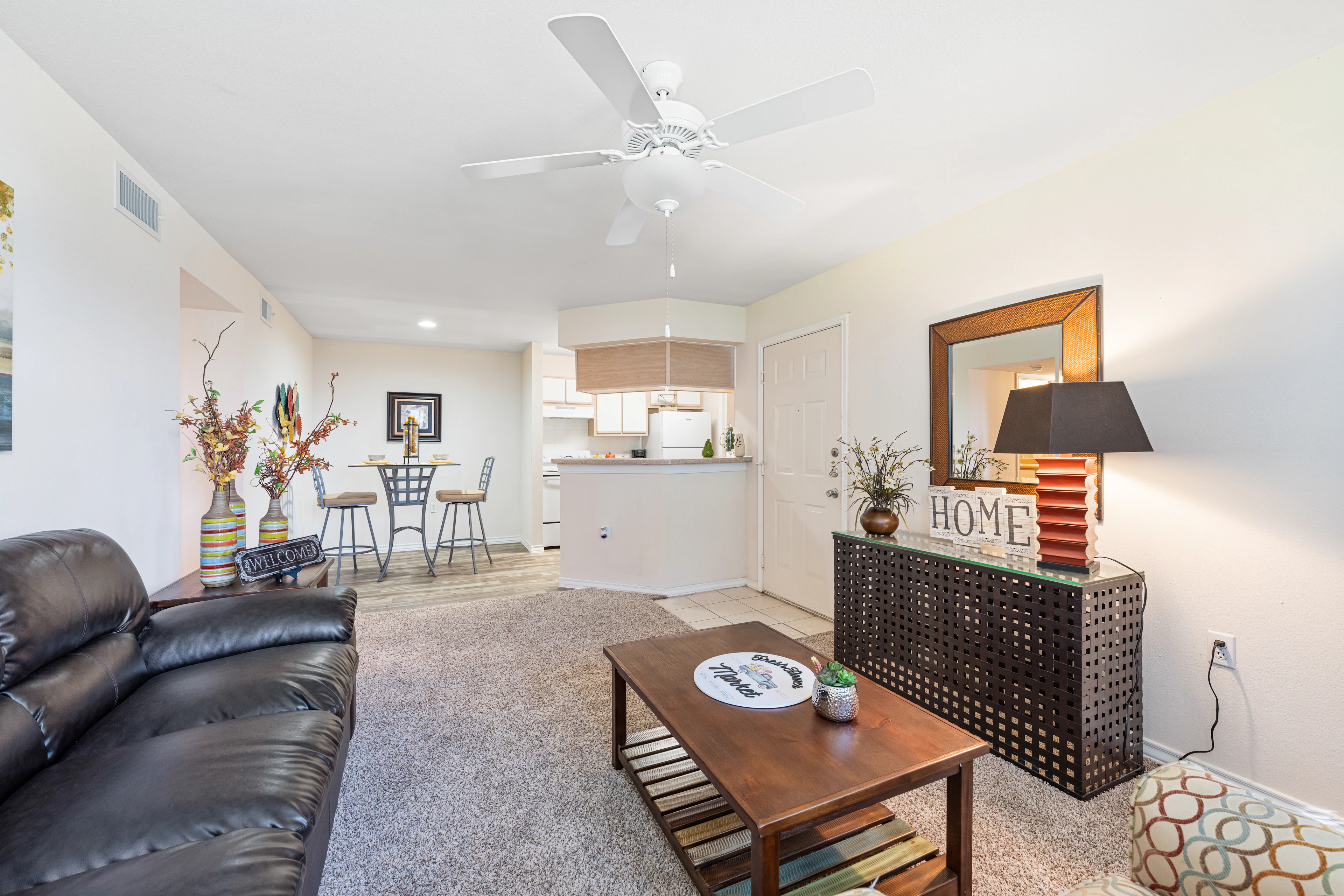 Crosswinds apartment interior in Corpus Christi, TX.