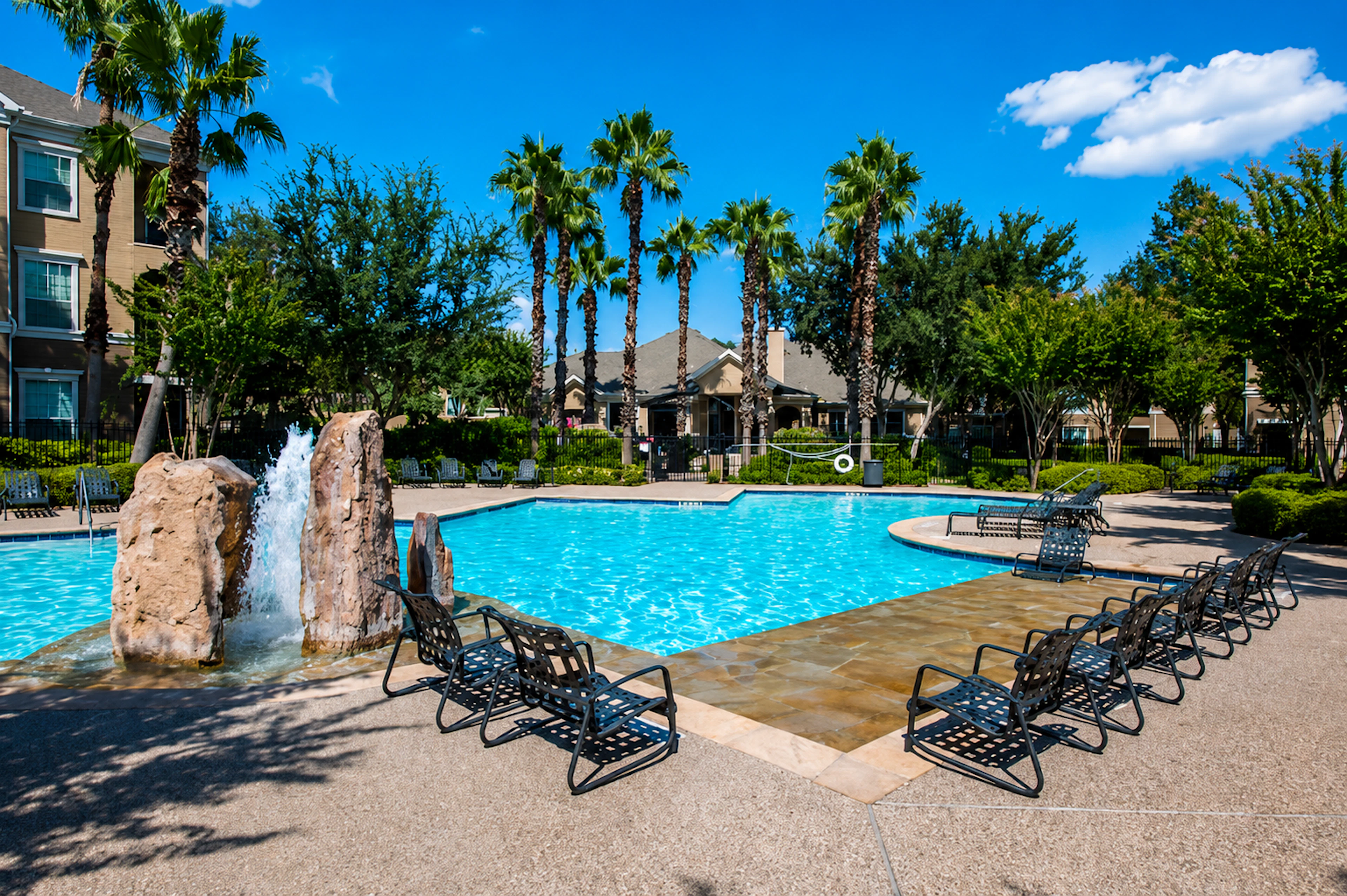 Espacio comunitario en Estates at Fountain Lake, Stafford, TX.
