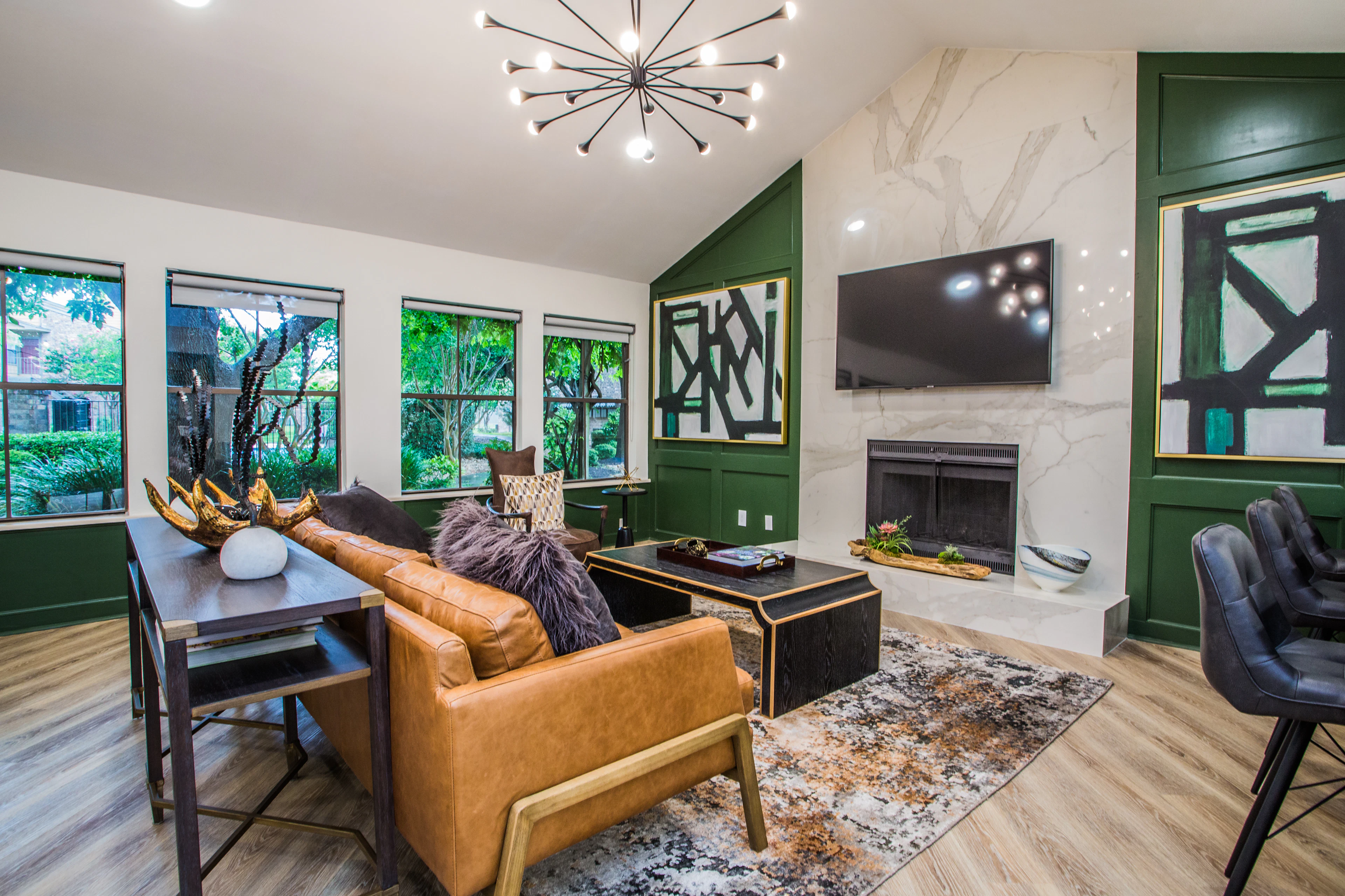 Leasing office interior at The Remington.