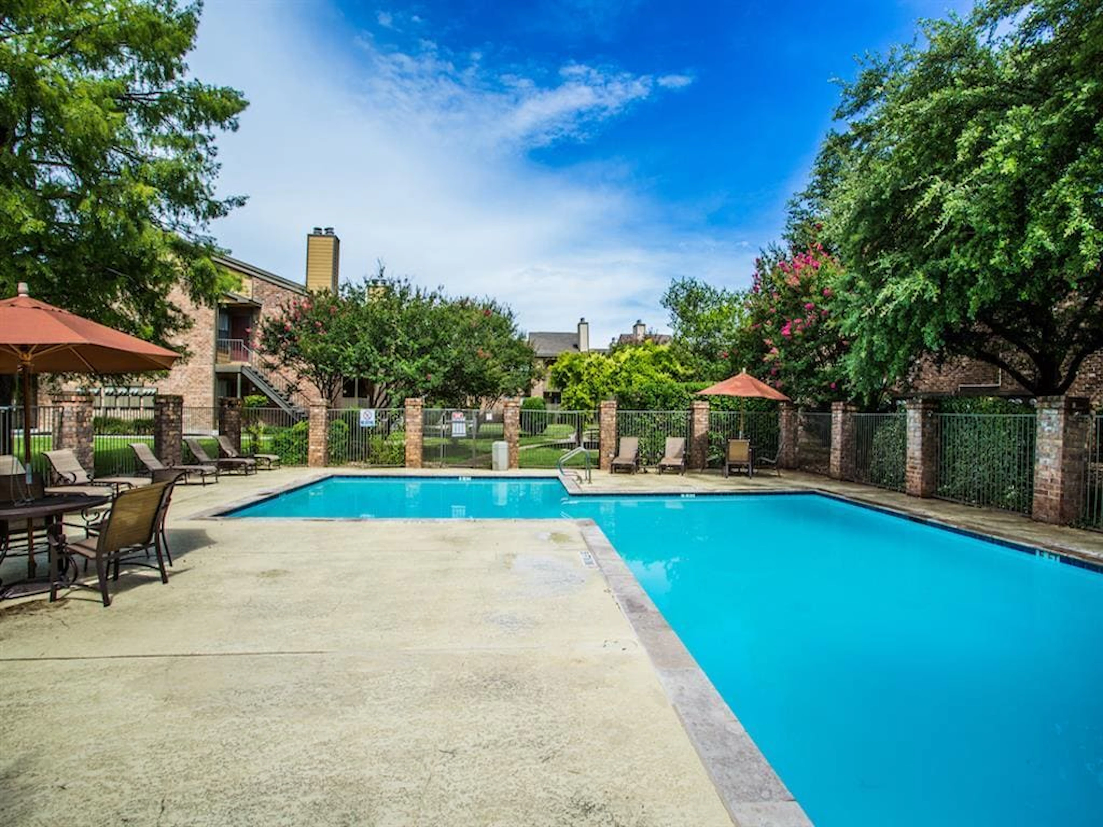 Pool and grounds at The Remington.