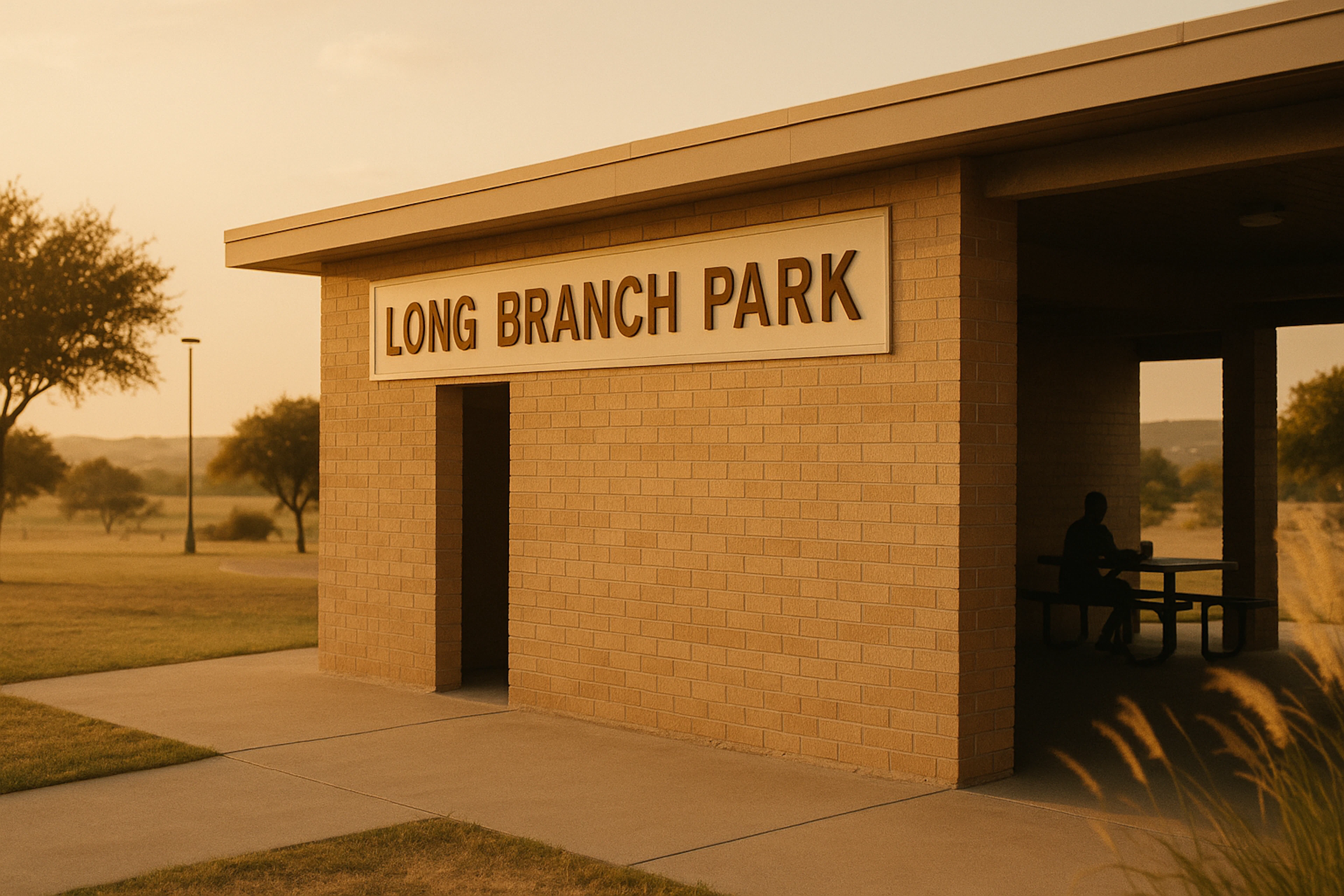 Promoting Long Branch Park as a nearby recreational spot.