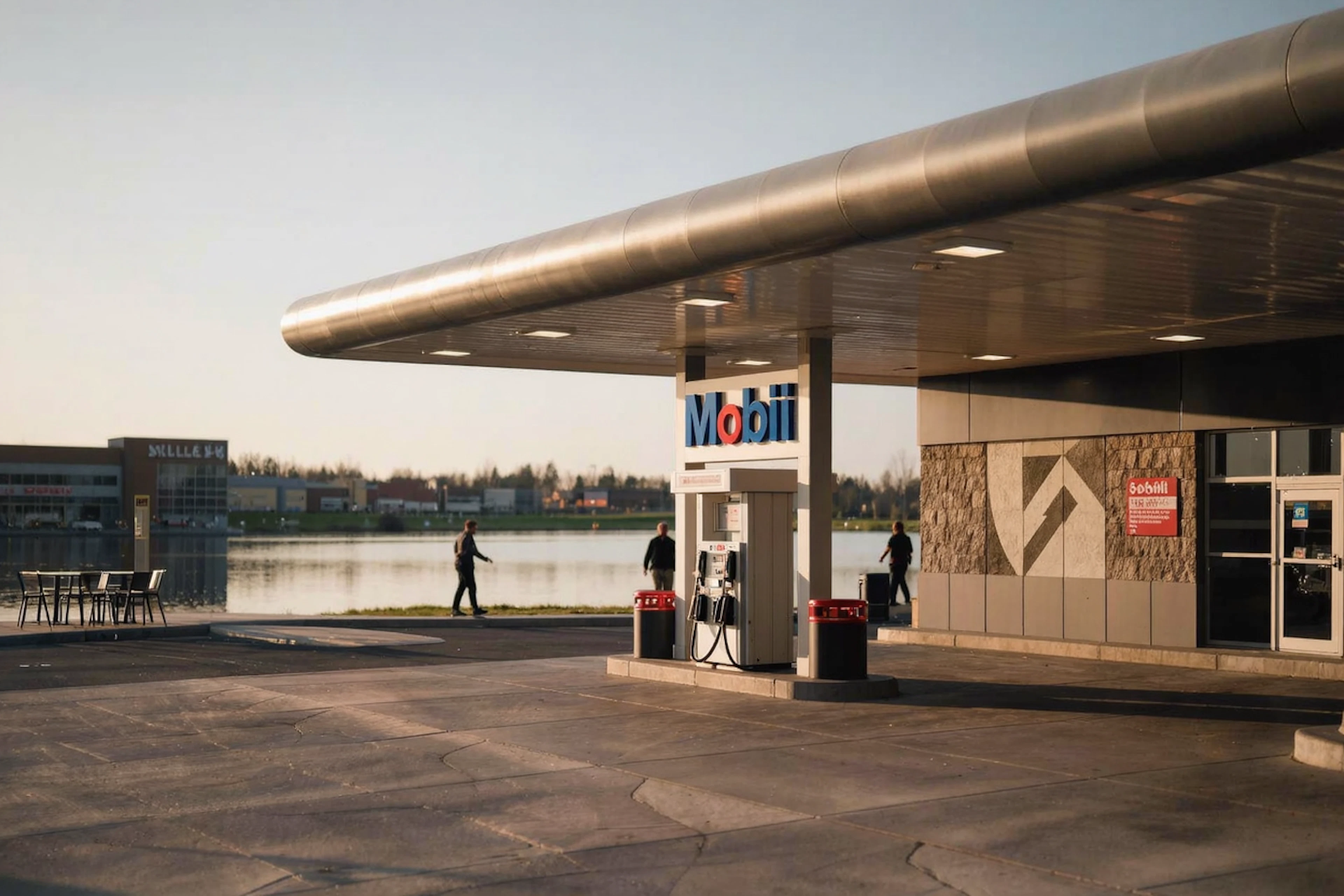 The Mobil station 0.2 miles from the community is the closest fill-up and snack stop for the Fort Cavazos commute.