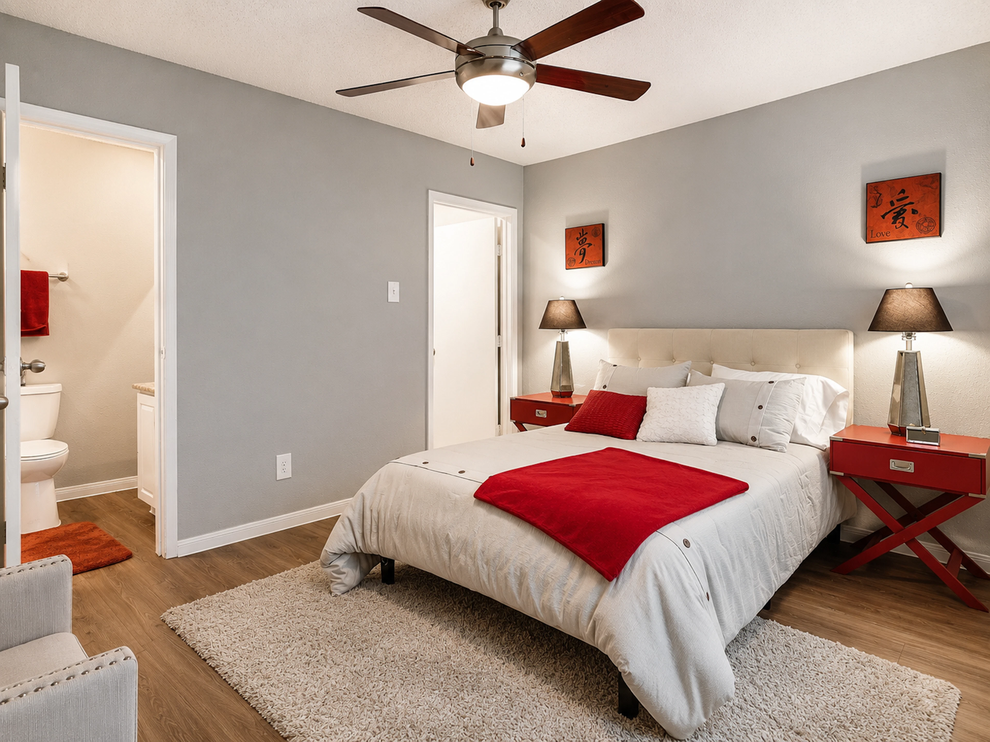 Walnut Creek apartment interior in Houston, TX.