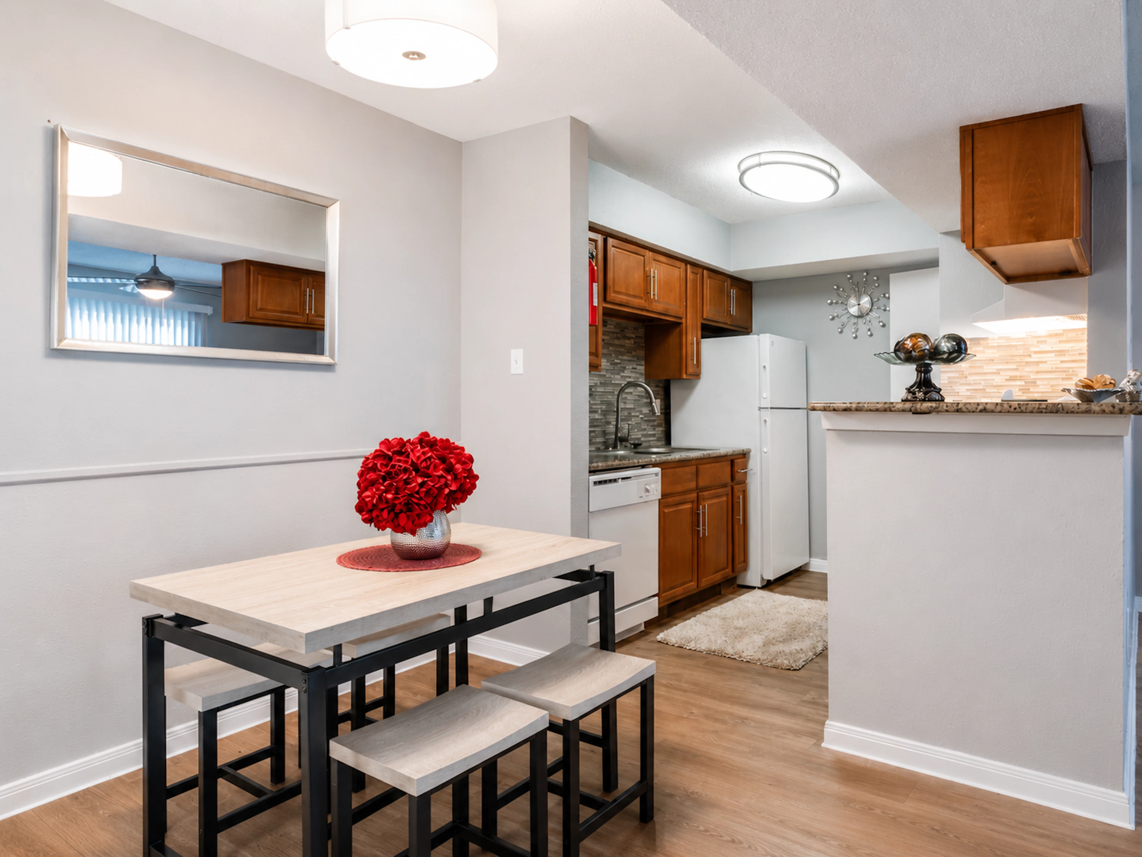 Apartment interior at Walnut Creek in Houston, TX.