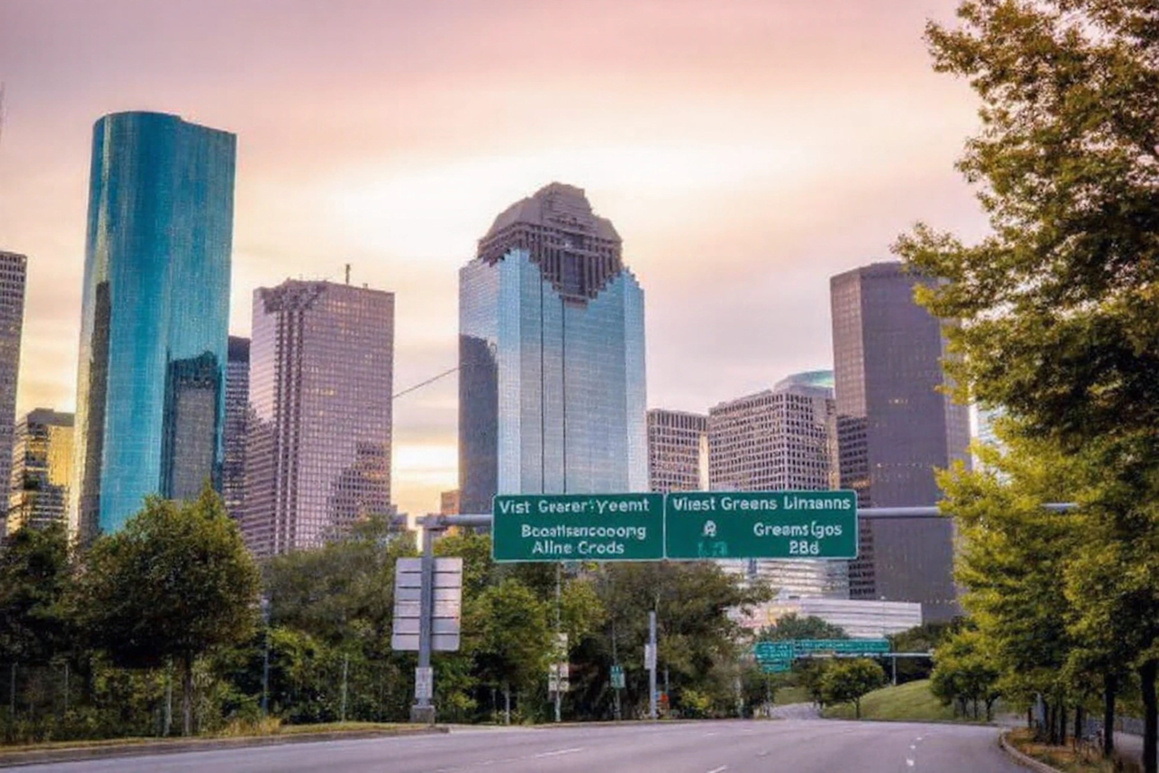 Where to put up out-of-town guests when they visit you in Greenspoint: name the two nearby hotels in the candidate — Hilton Houston North on Greenspoint Dr. and Houston Marriott North on N Sam Houston Pkwy E — and note the Marriott's guest score and free parking/WiFi. Frame as a practical 'visitors' guide to your neighborhood,' not a booking deal post; leave out the currency-priced nightly rates since they're date- and market-specific.