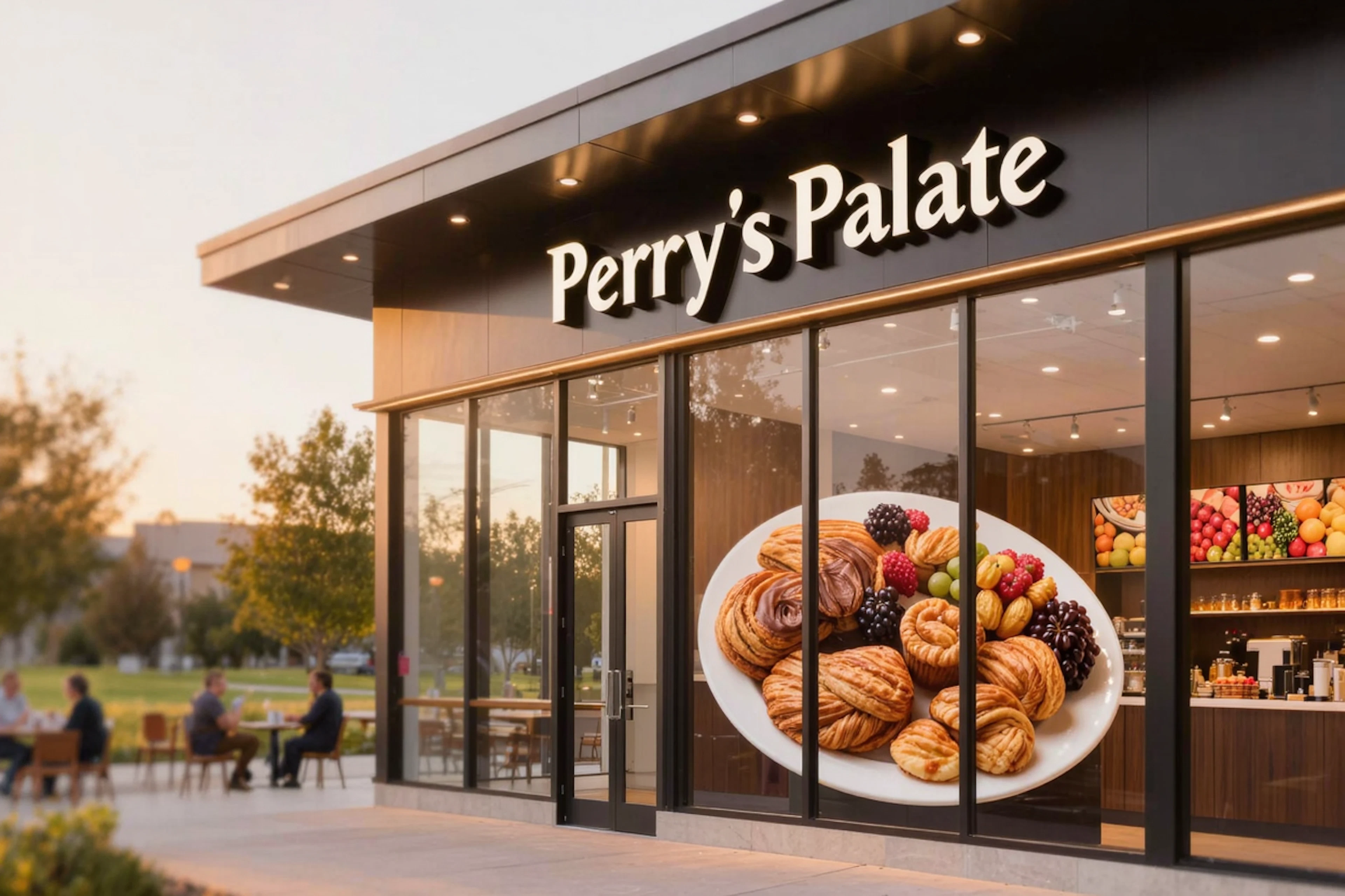 Discover Perry's Palate, a top-rated restaurant just steps from West Oaks Landing with a perfect 5.0 rating.