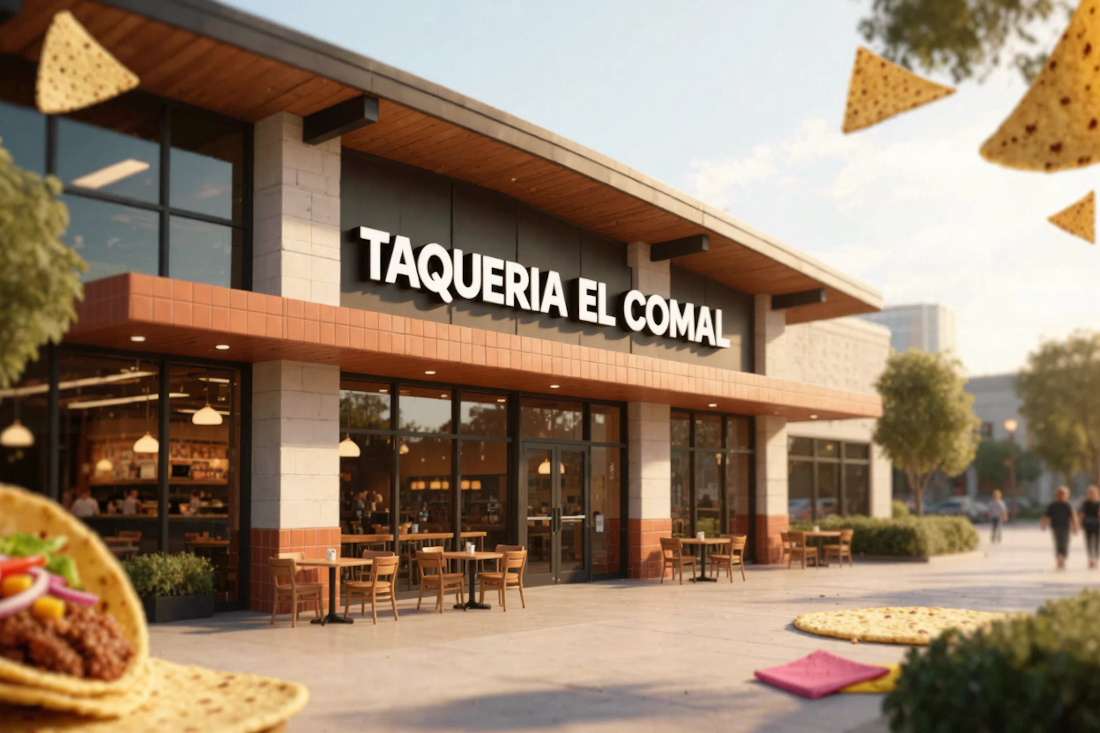 Taqueria El Comal is a 5-star rated taqueria just half a mile from the community — a convenient local spot for tacos and Mexican food.
