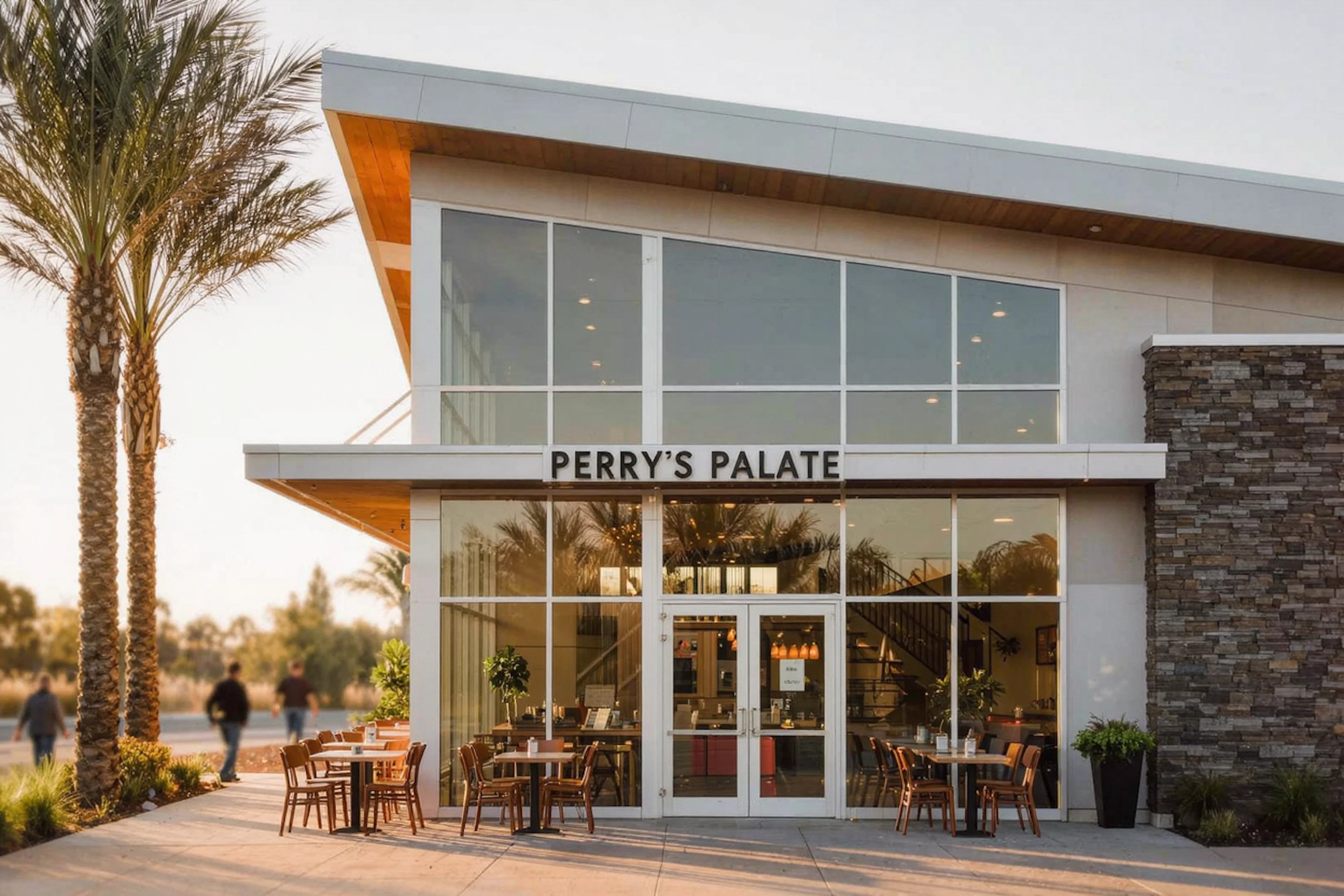 Perry's Palate is practically at the doorstep — a 5.0-rated neighborhood restaurant 0.0 mi from the community, worth a spot in the 'eat within walking distance of home' series.