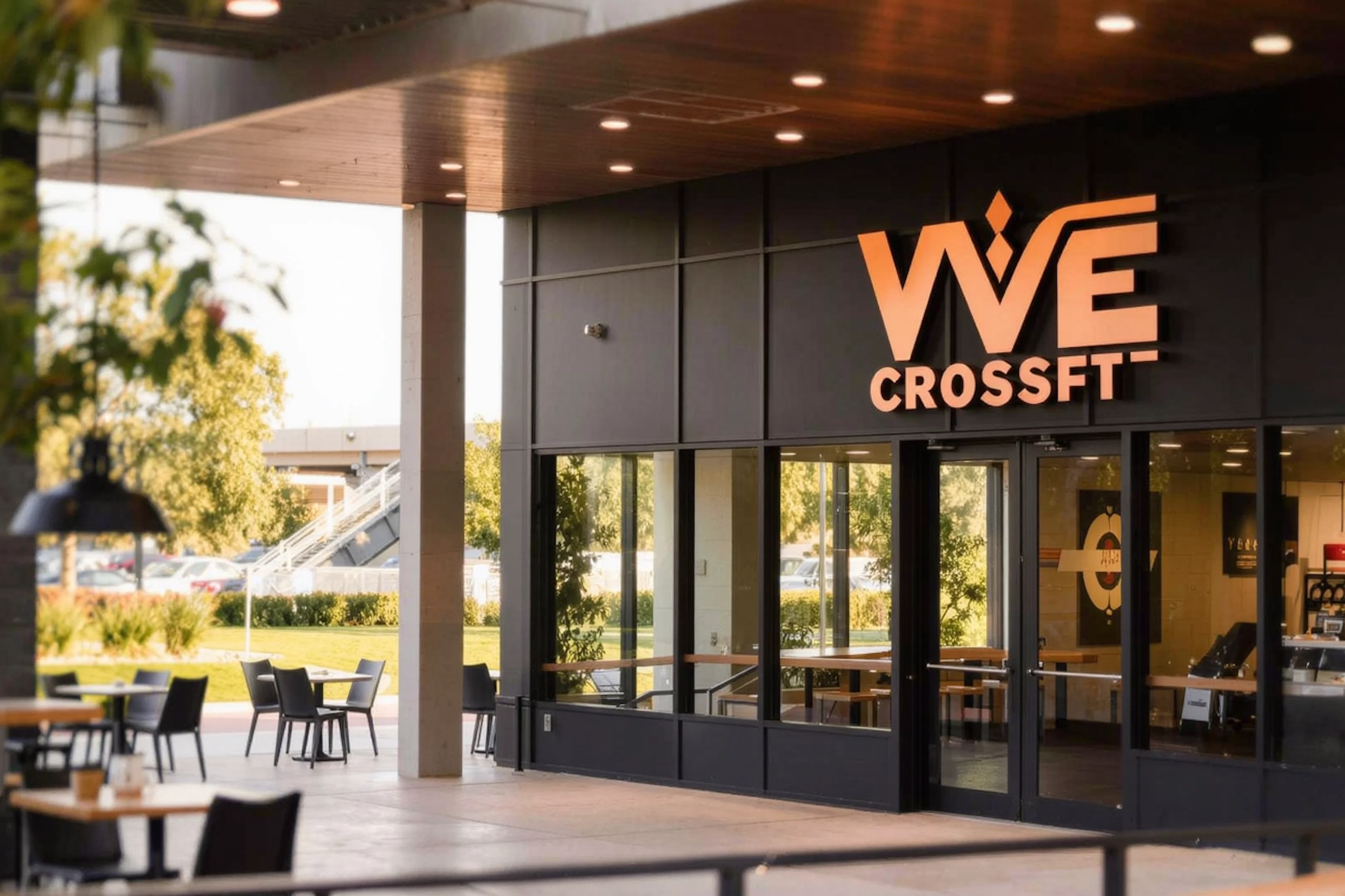 A 5.0-star, coach-led CrossFit box less than a mile from the community — the off-property companion to West Oaks Landing's on-site gym for residents who want structured strength and conditioning classes.
