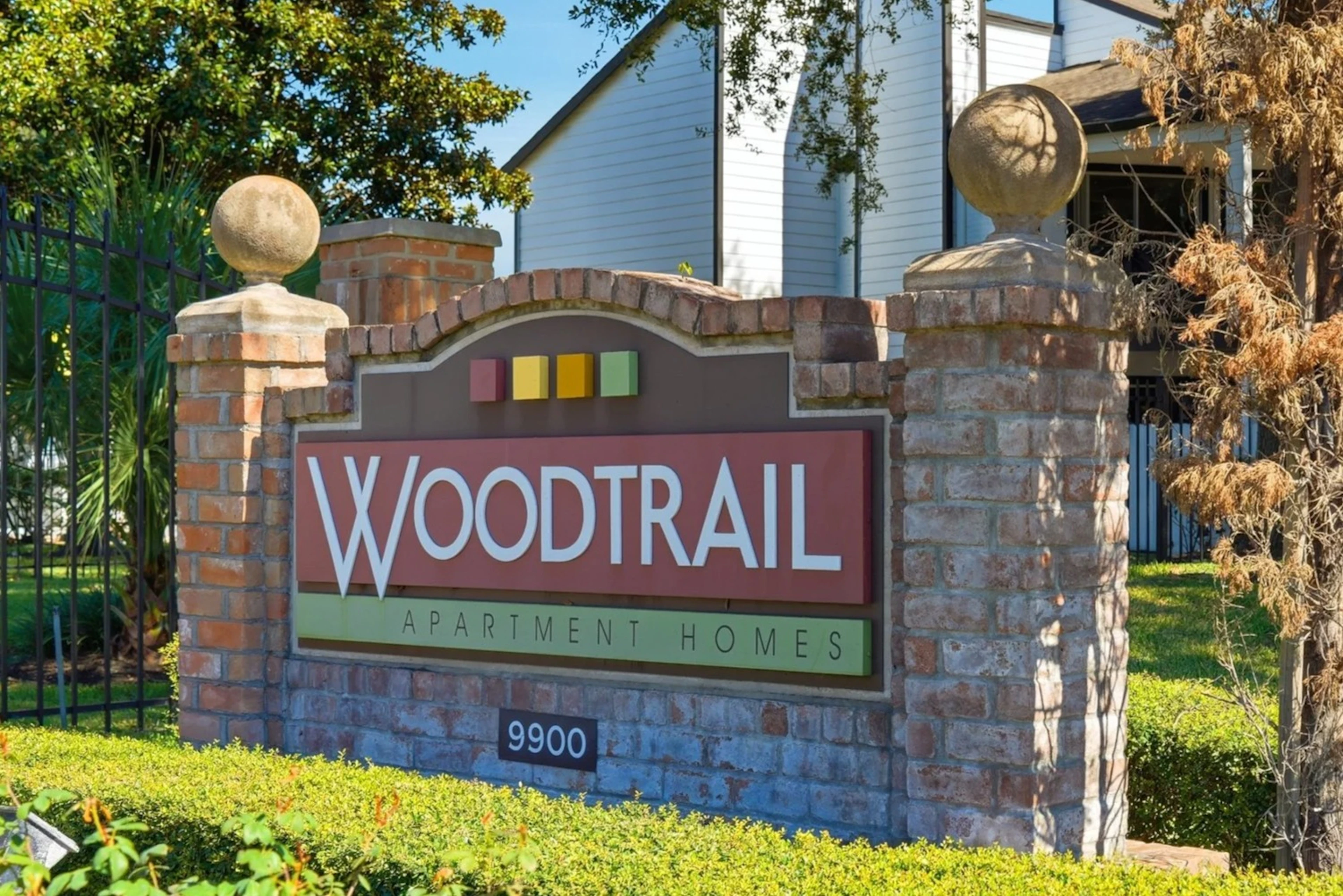 Woodtrail Apartment Homes community in Westchase, Houston, TX.