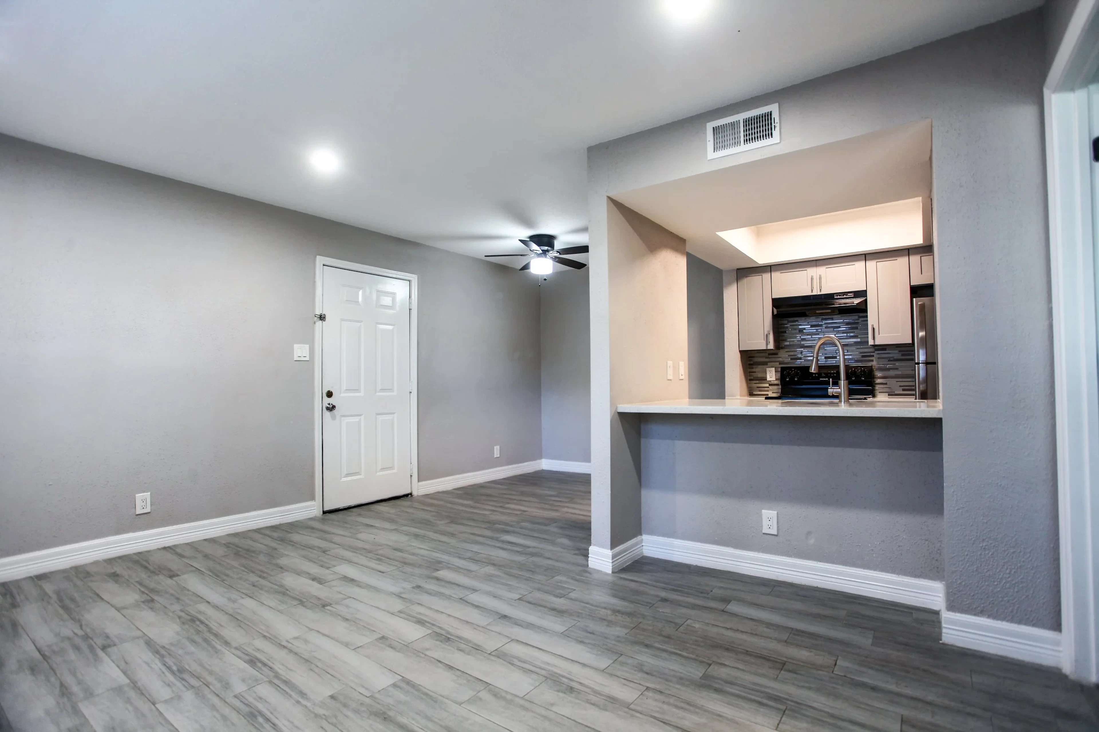 Apartment interior at Woodtrail Apartment Homes in Houston, TX.