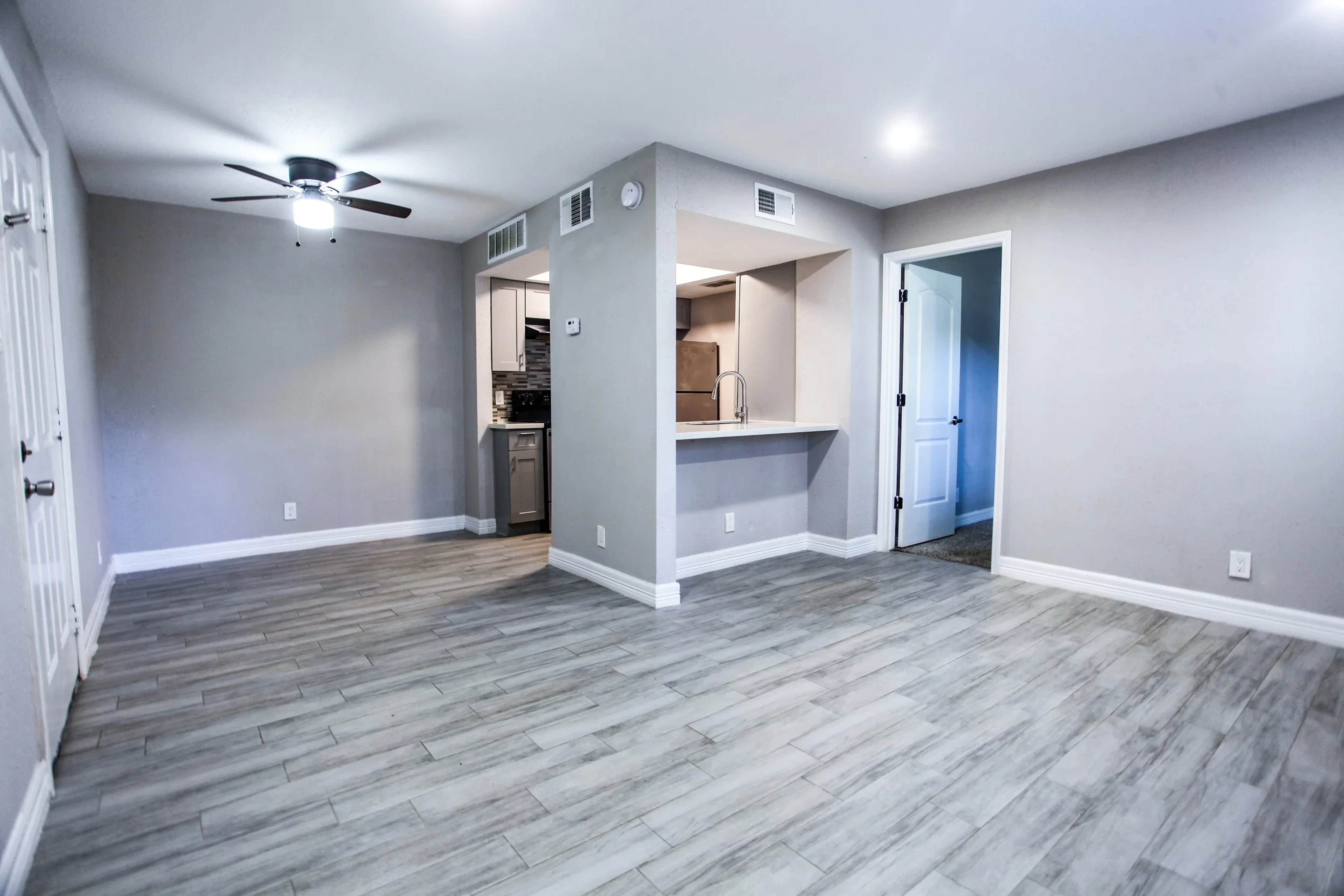 Apartment interior at Woodtrail Apartment Homes in Houston, TX.