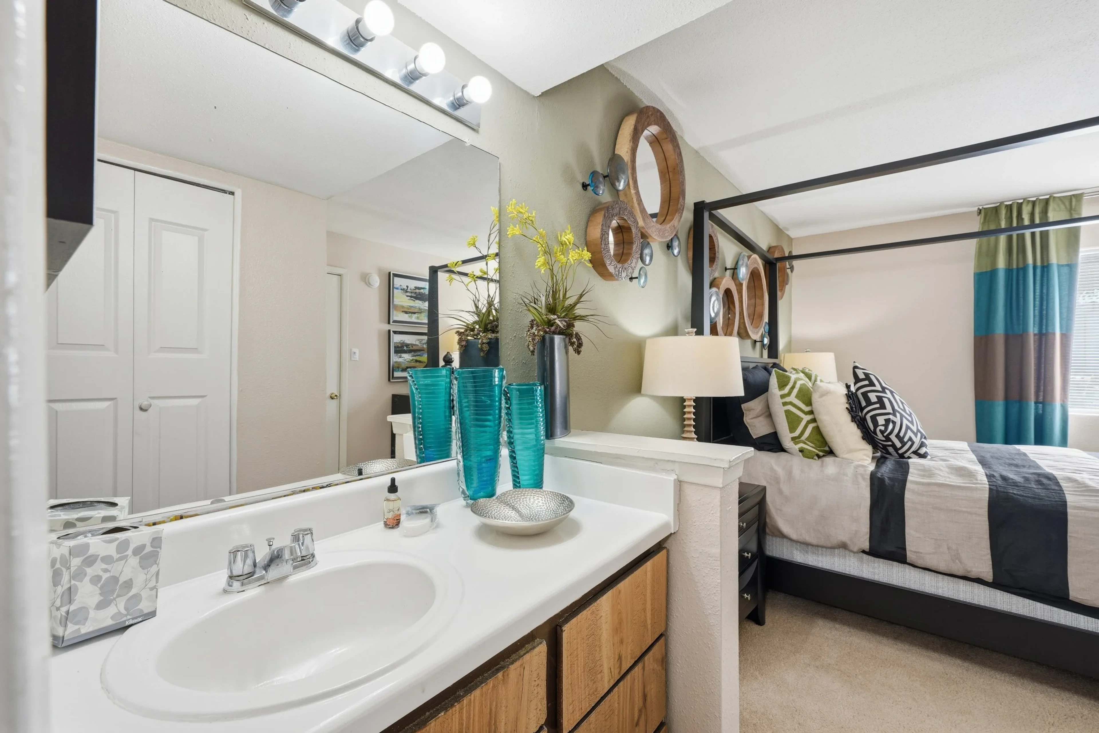 Apartment interior at Woodtrail Apartment Homes in Houston, TX.