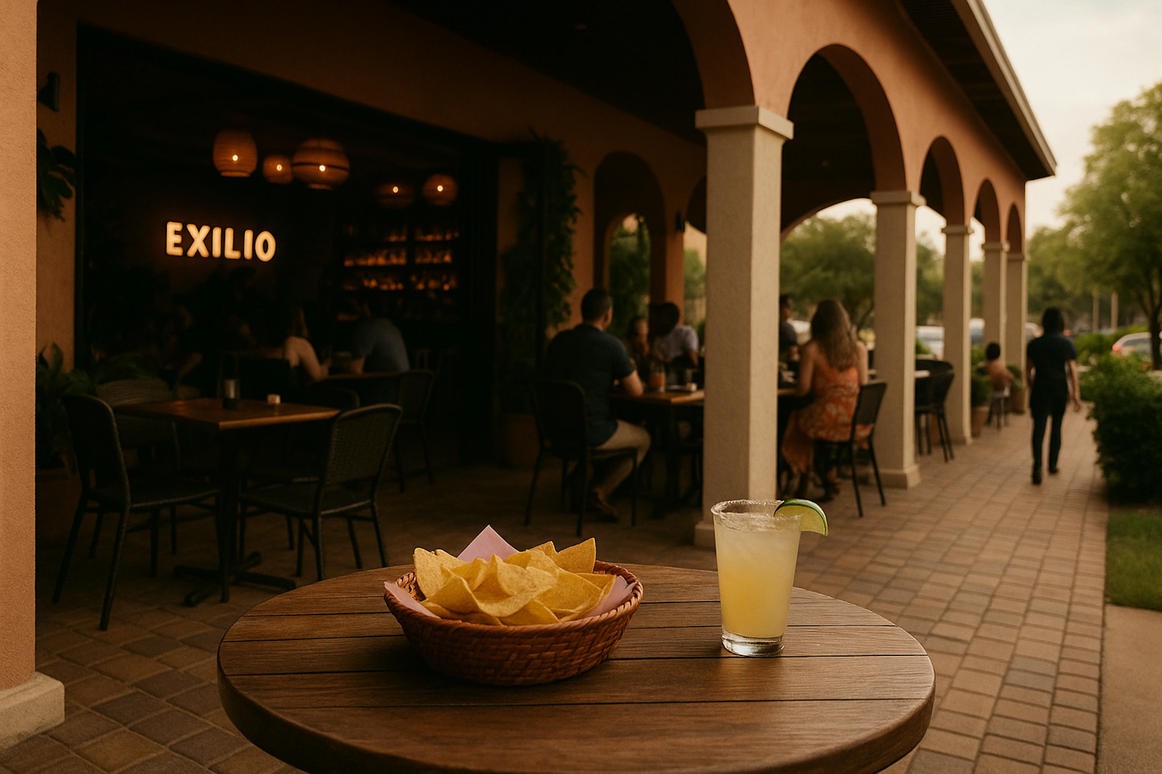 Exilio Latin Flair brings vibrant Latin cuisine and tequila to Houston's trendy Harlow District – a perfect date night or group outing just a short drive from Woodtrail.